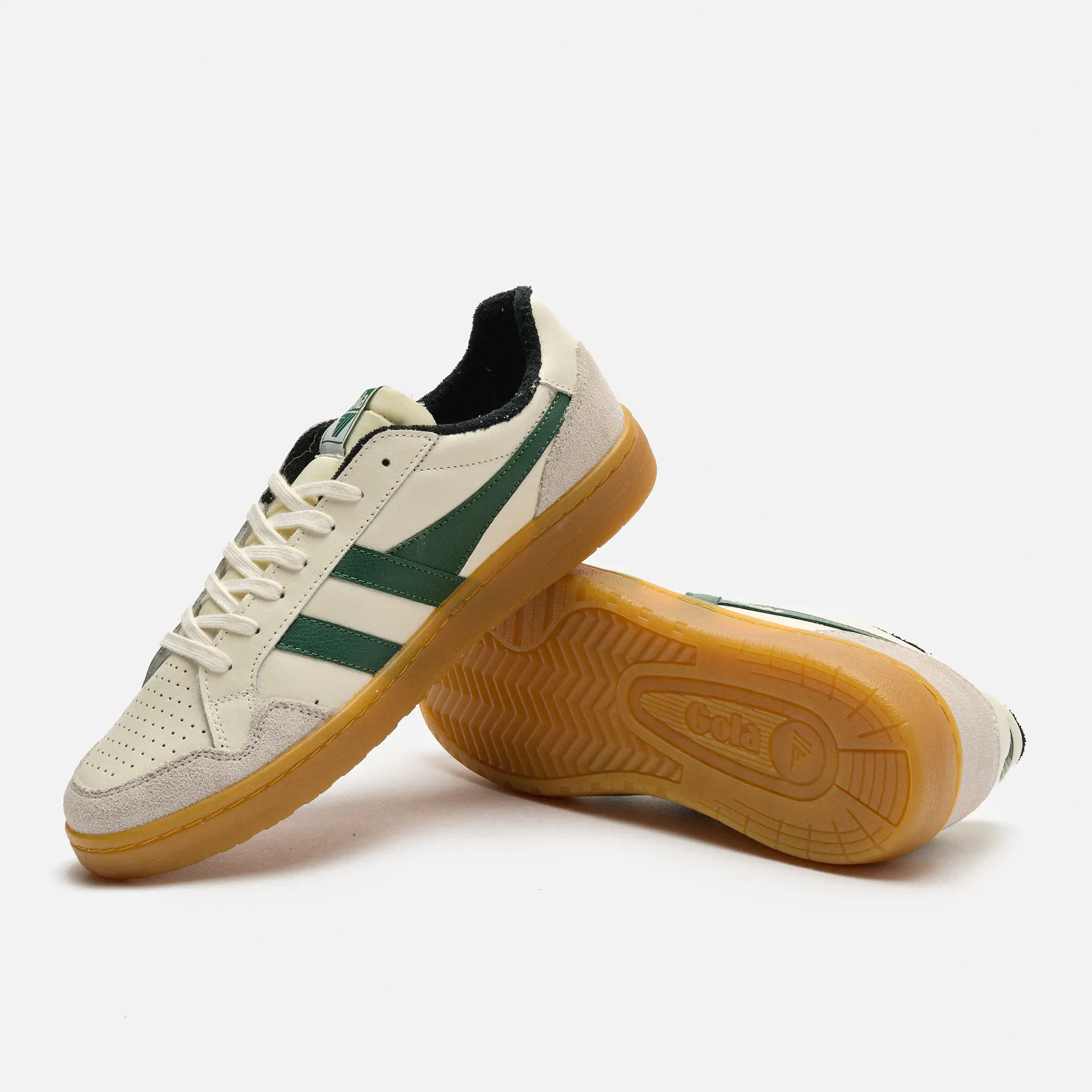 Gola Eagle '86 Sneaker Off White/Evergreen/Black/Gum