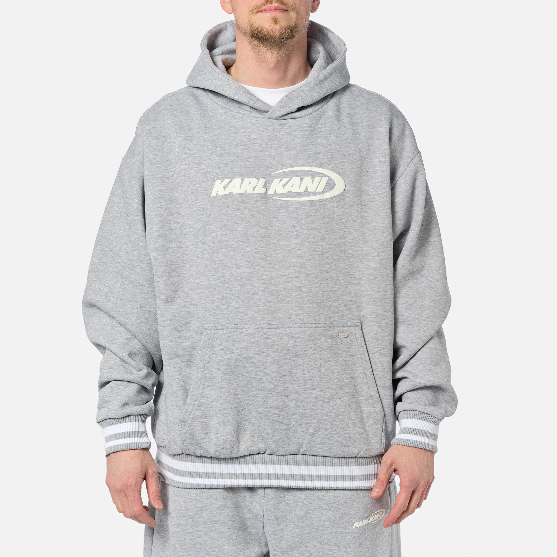 Karl Kani Ellipse Hoodie Grey Melange