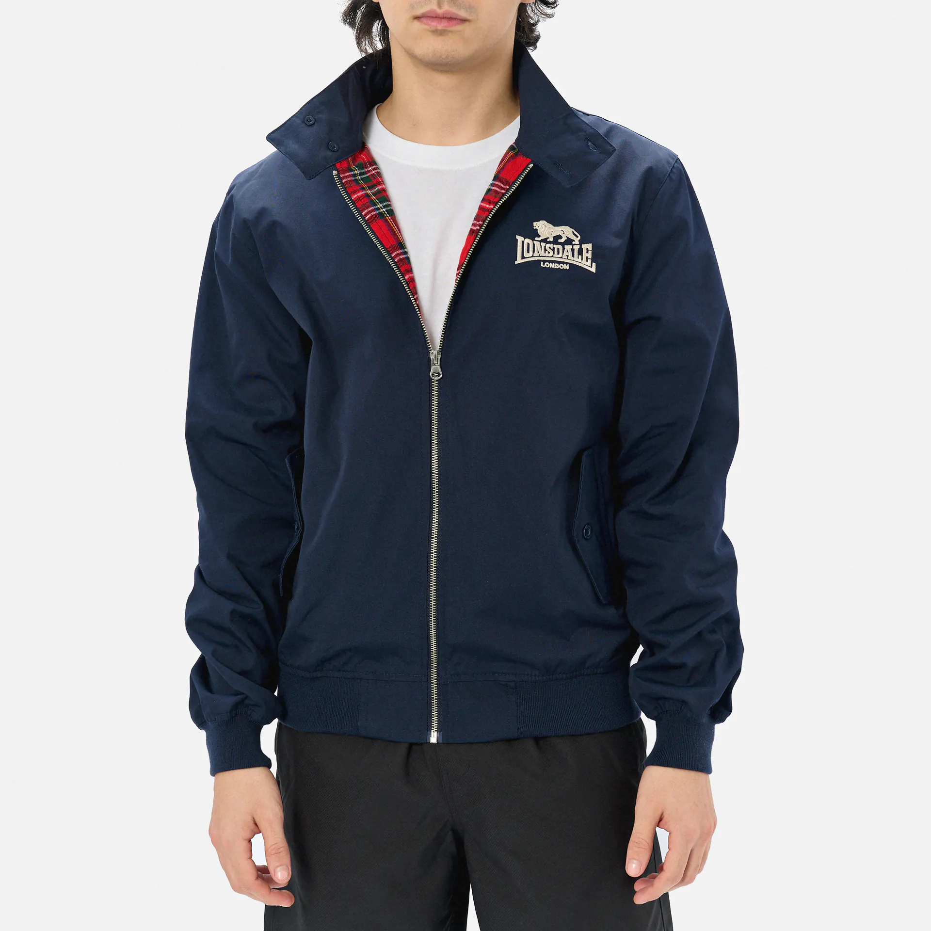 Lonsdale CLASSIC Jacket Navy/Silver