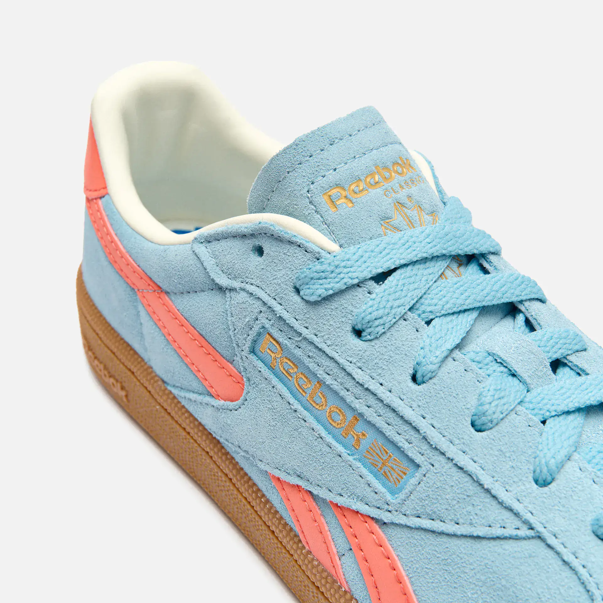 Reebok Club C Grounds UK Sneaker Softblue/Super Charged Coral/Gum