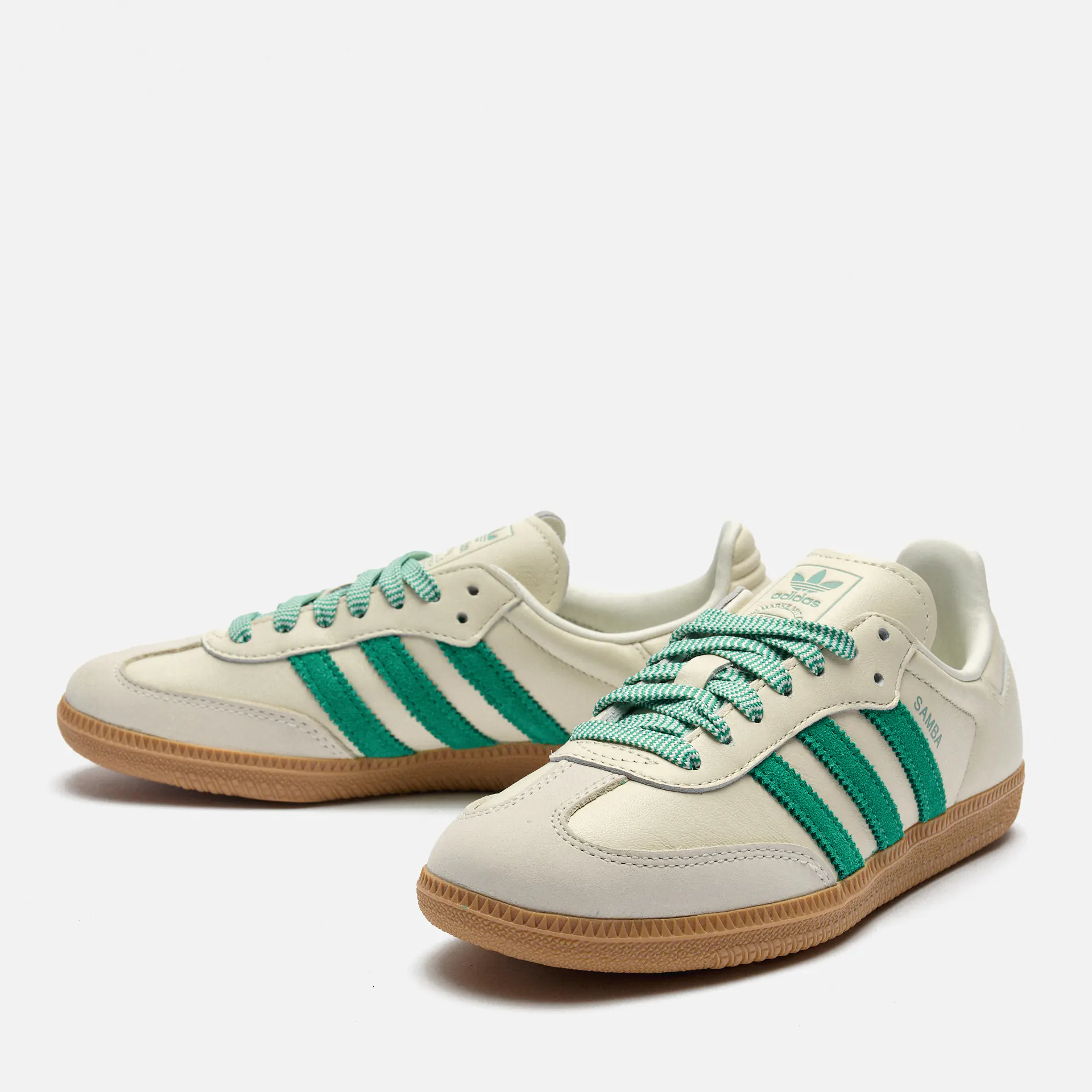 adidas Originals Samba Sneaker OG Off White Court Green