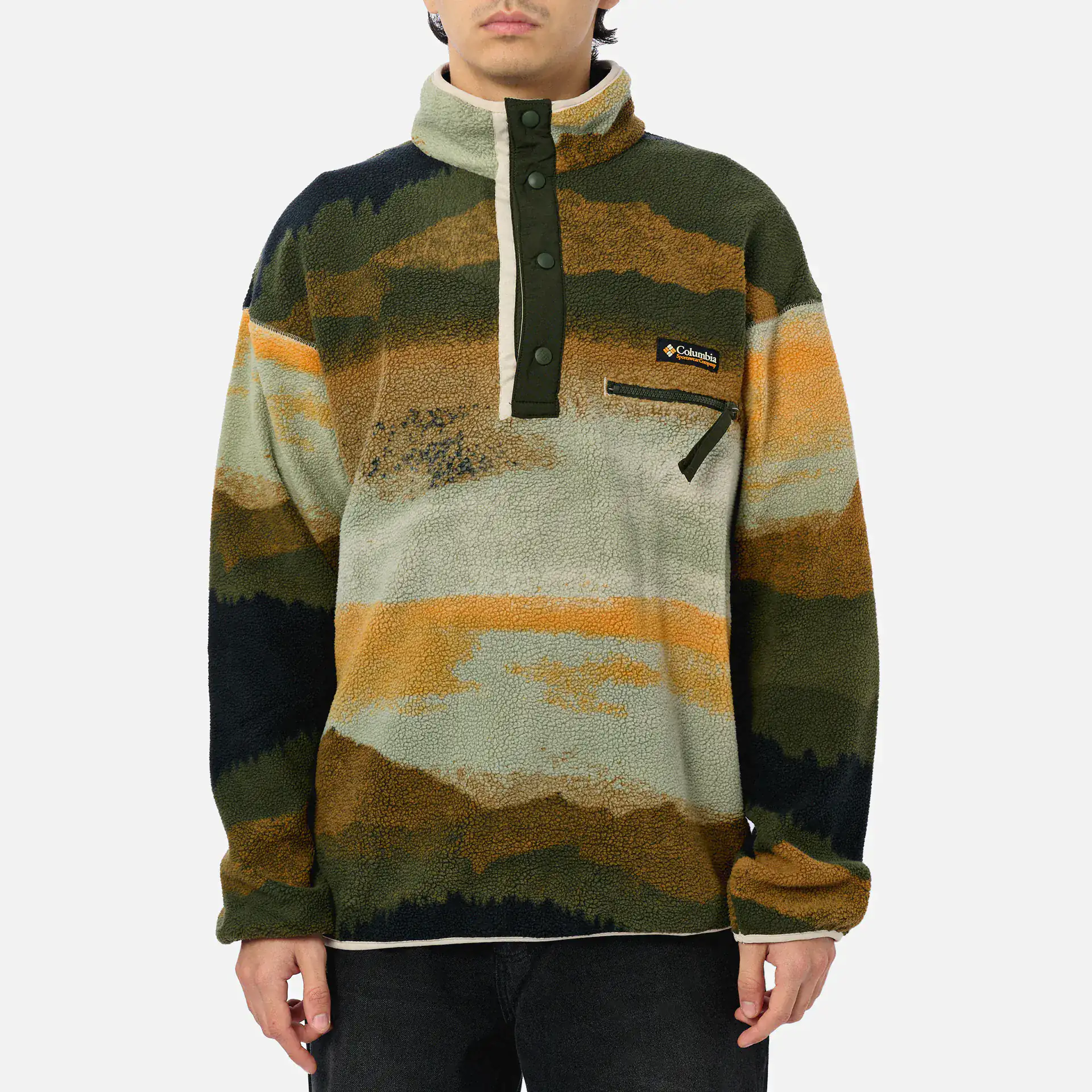 Columbia Helvetia™ II Printed Half Snap Fleece Greenscape Dolo