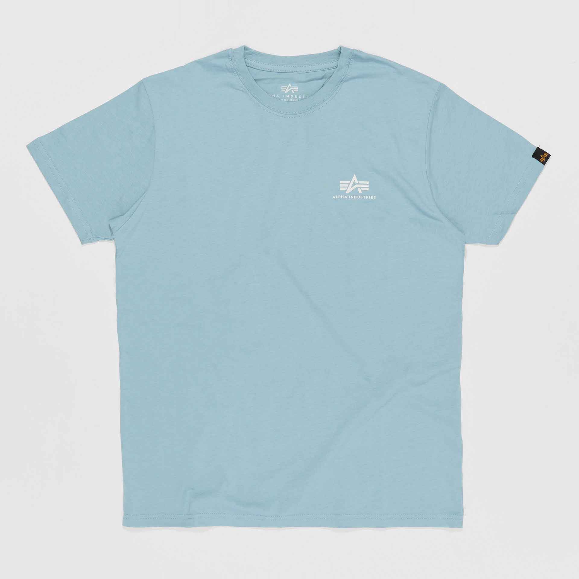 Alpha Industries Basic T-Shirt Small Logo Greyblue