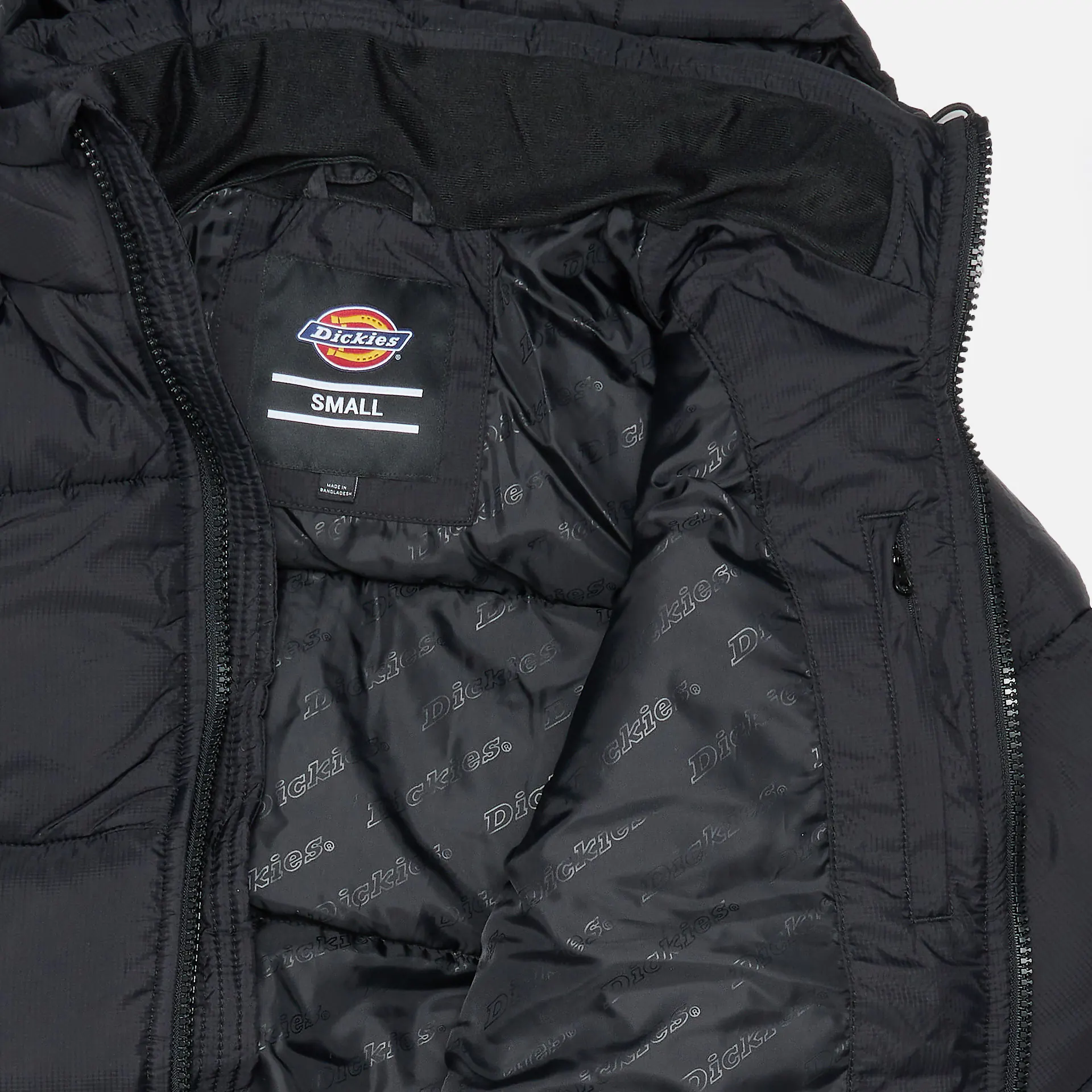 Dickies Alatna Long Puffer Coat Jacket Black