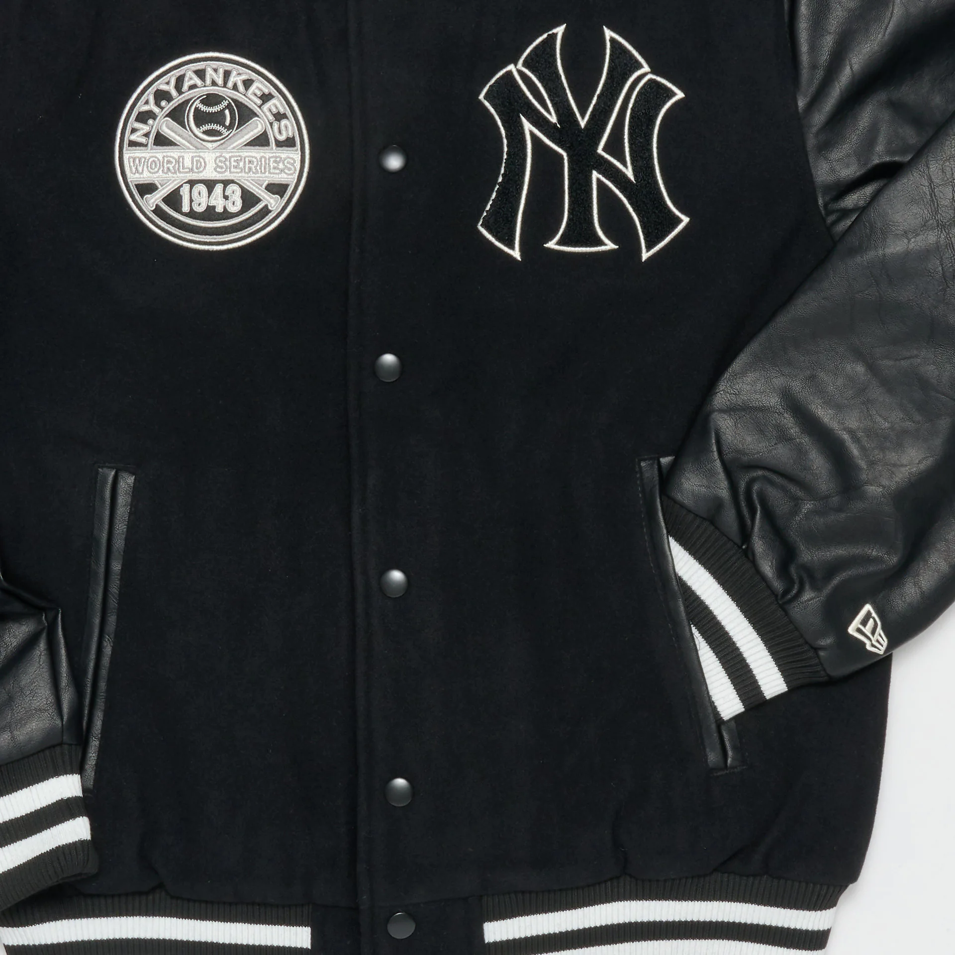 Jacket New Era New York Yankees Mlb Large Logo Varsity Jacket