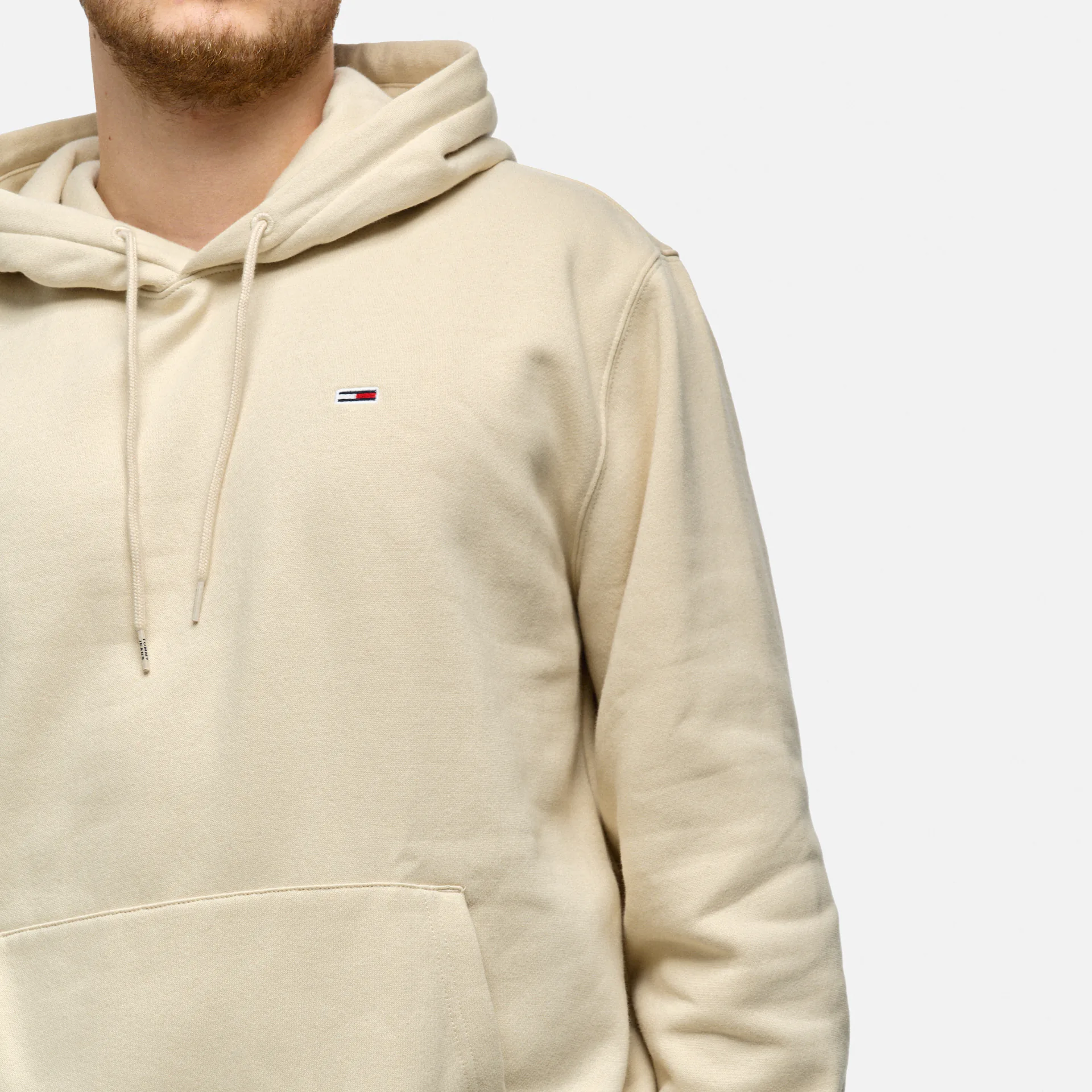 Tommy Jeans Regular Flag Hoodie Beige