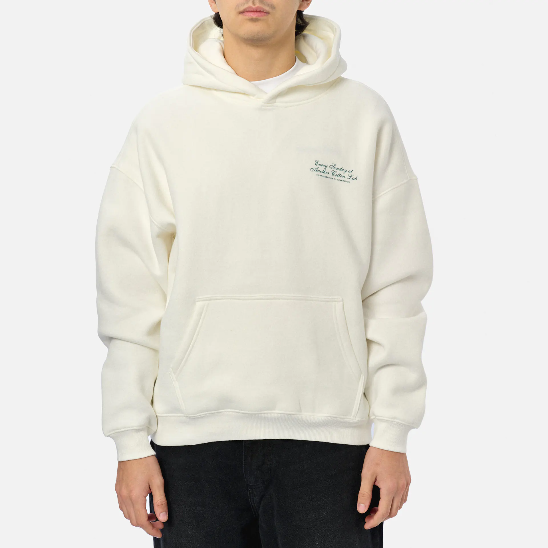 Another Cotton Pie Day Oversized Hoodie White