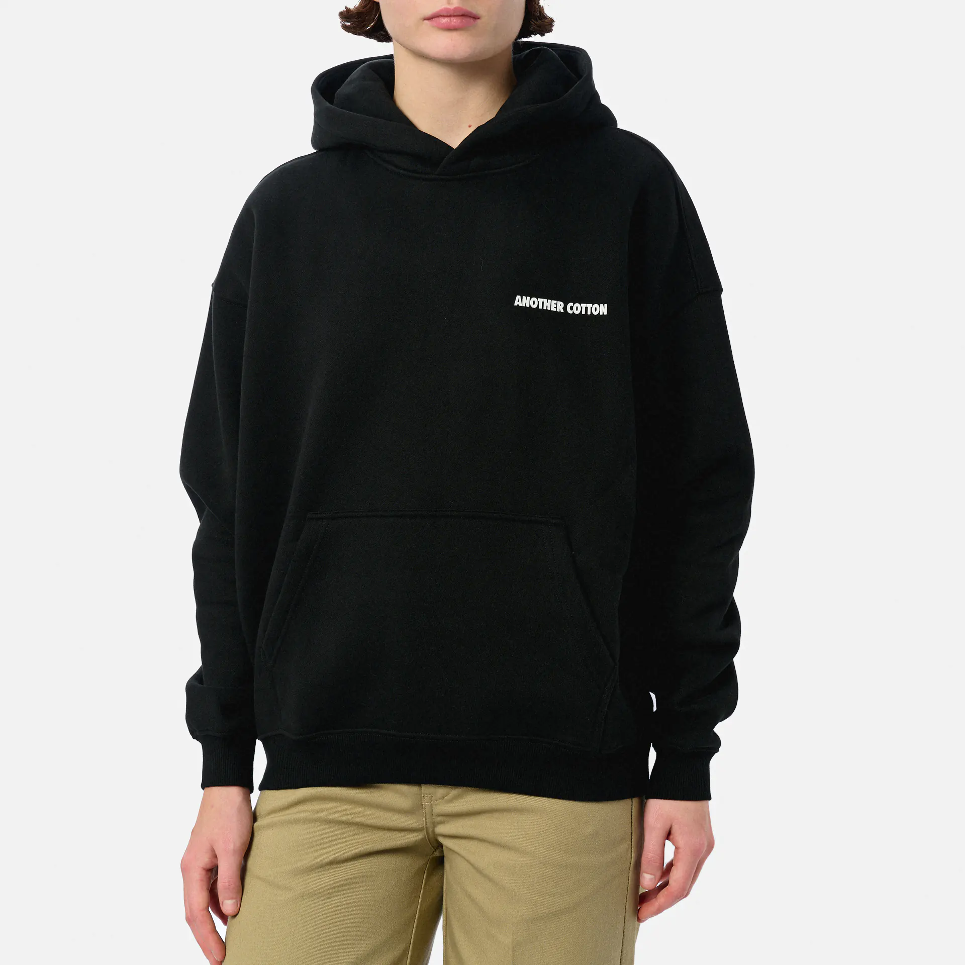 Another Cotton Offline Scribble Oversized Hoodie Black