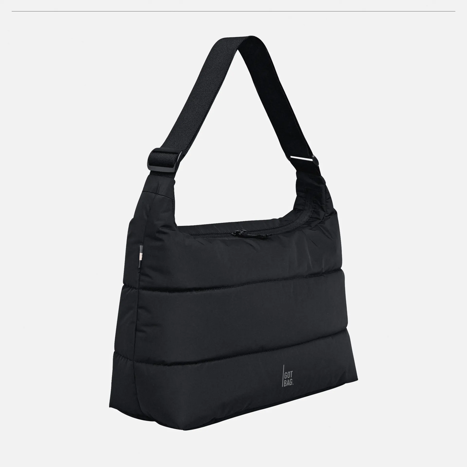 Got Bag Puffer Square Bag Large Black Monochrome