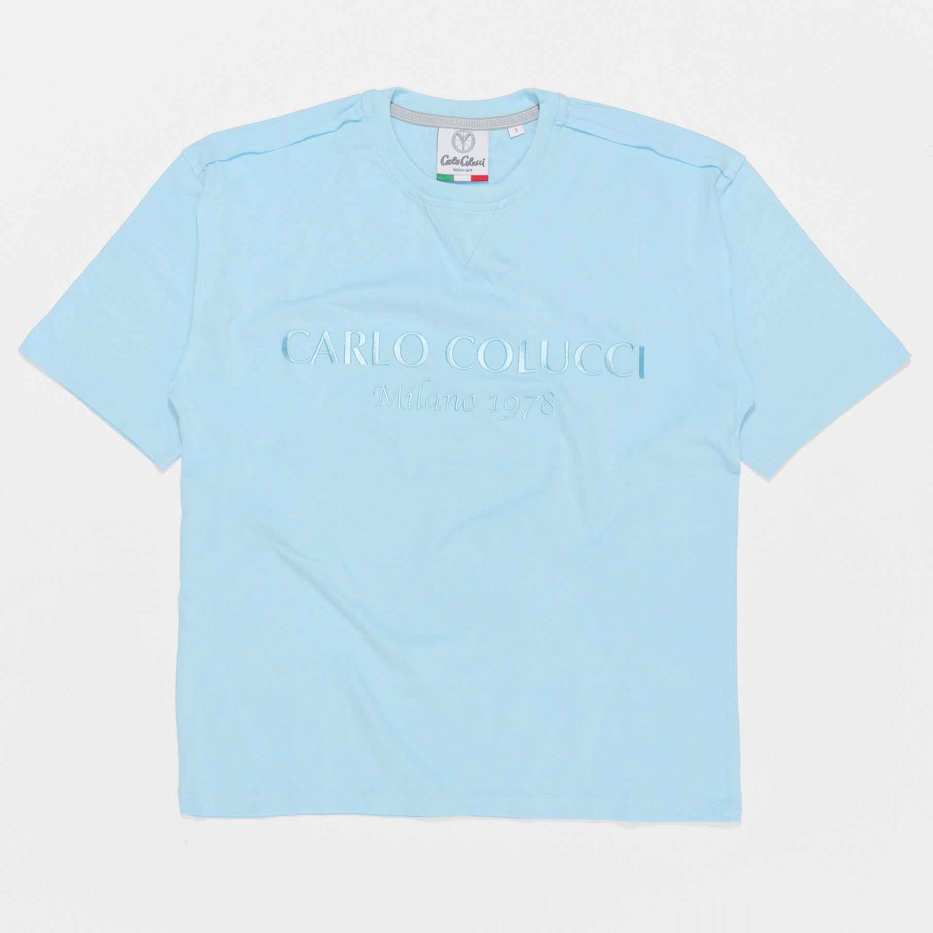 Carlo Colucci Oversize Fit T-Shirt Blue