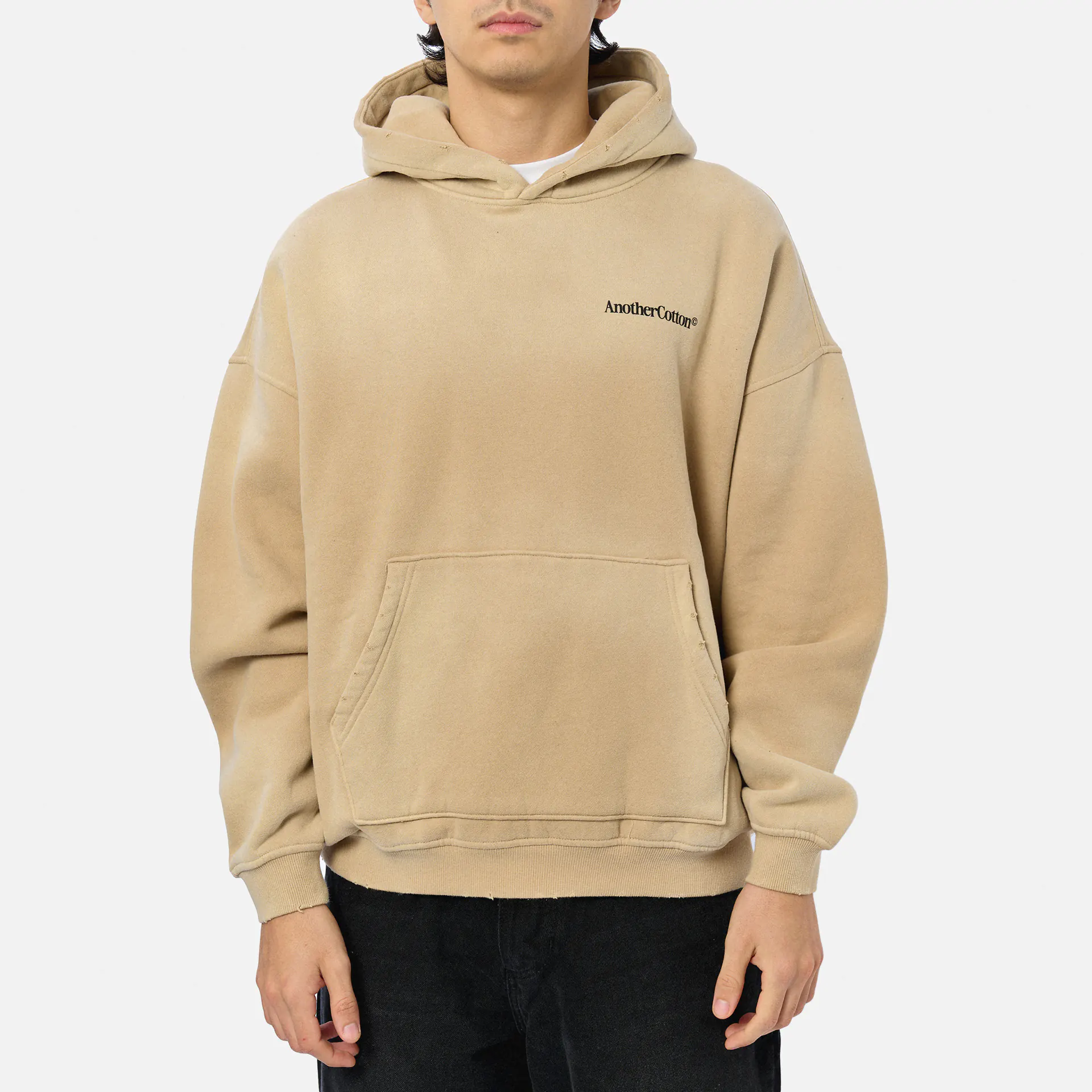 Another Cotton More Espresso Oversized Hoodie Beige