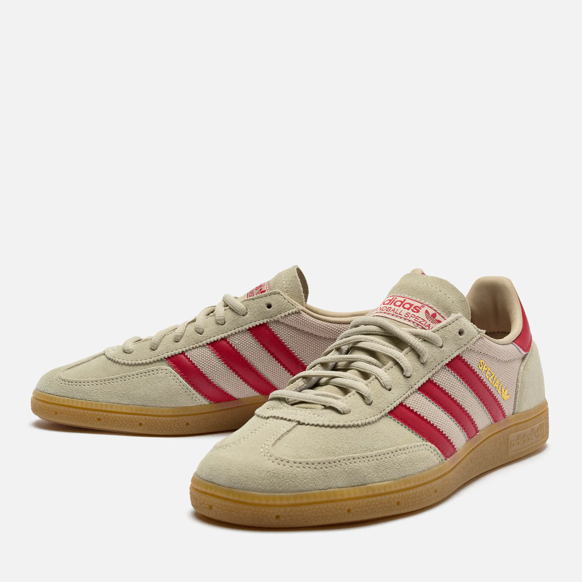 adidas Originals Handball Spezial Sneaker Putty Grey/Team Victory Red/Wonder Beige