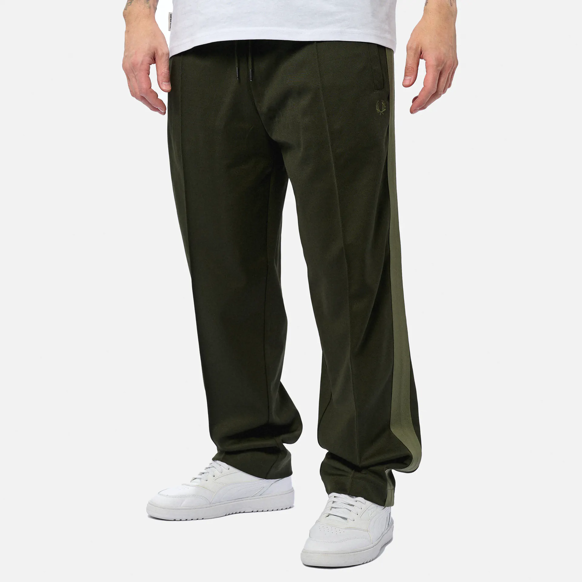 Fred Perry Tape Detail Track Pant Hunting Green