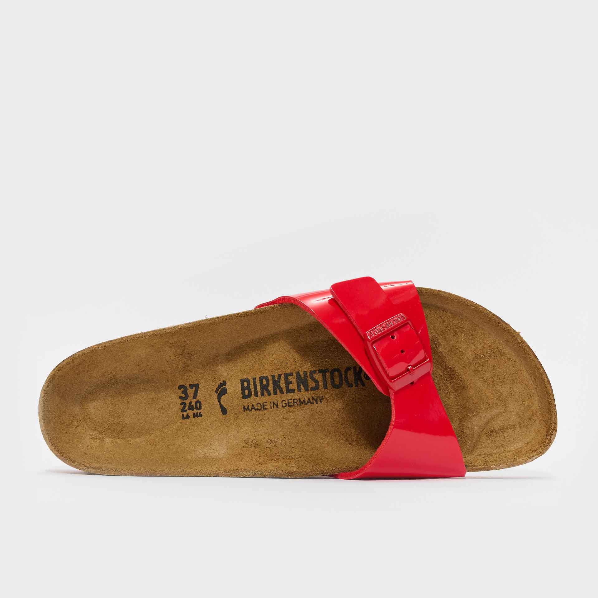 Birkenstock Madrid BF Sandals Patent Cherry