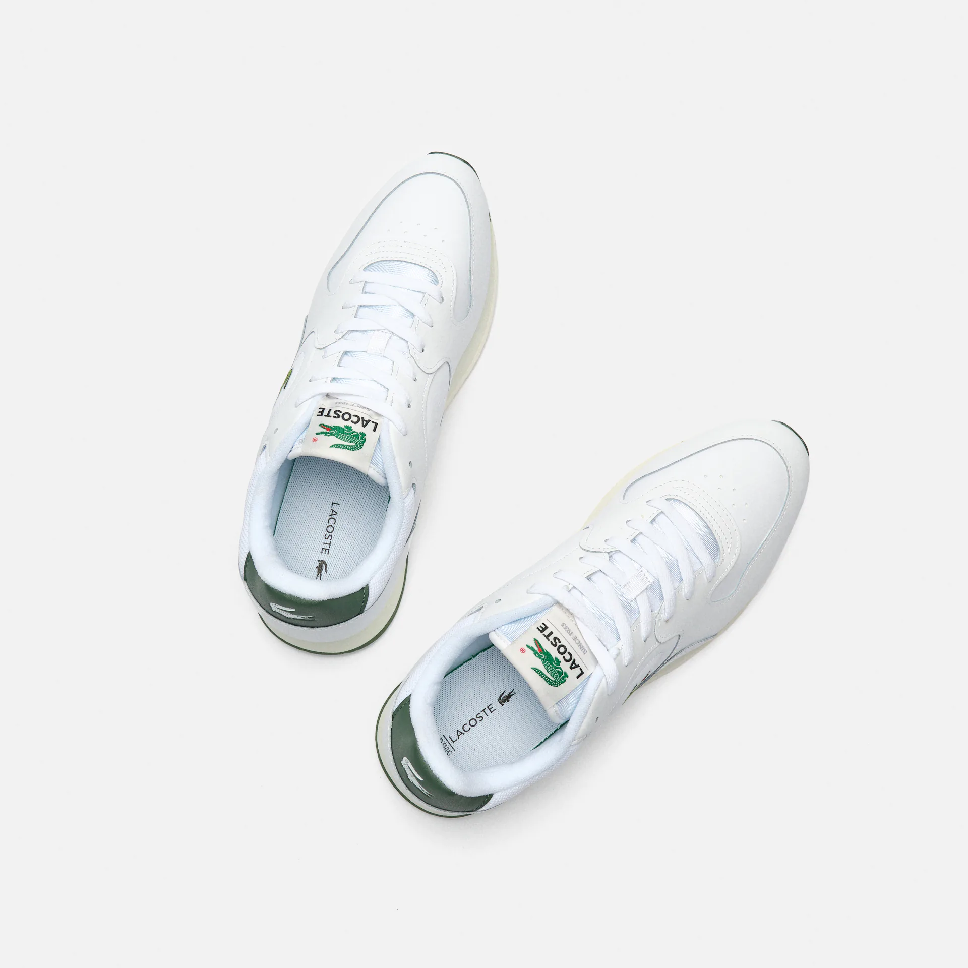 Lacoste Linetrack Leather Sneaker White/Green