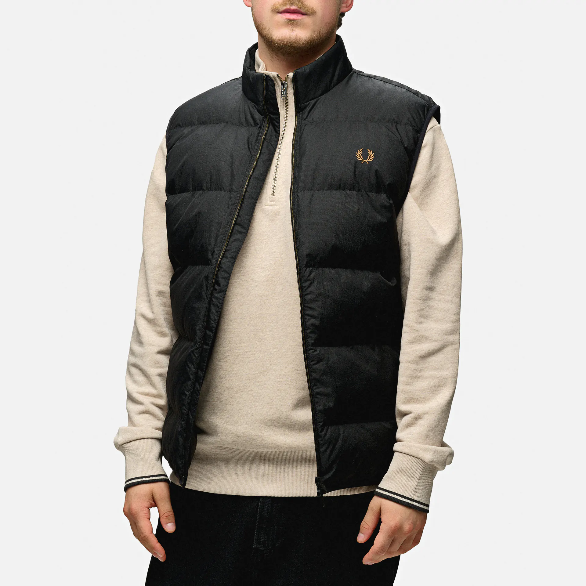 Fred Perry Insulated Gilet Black