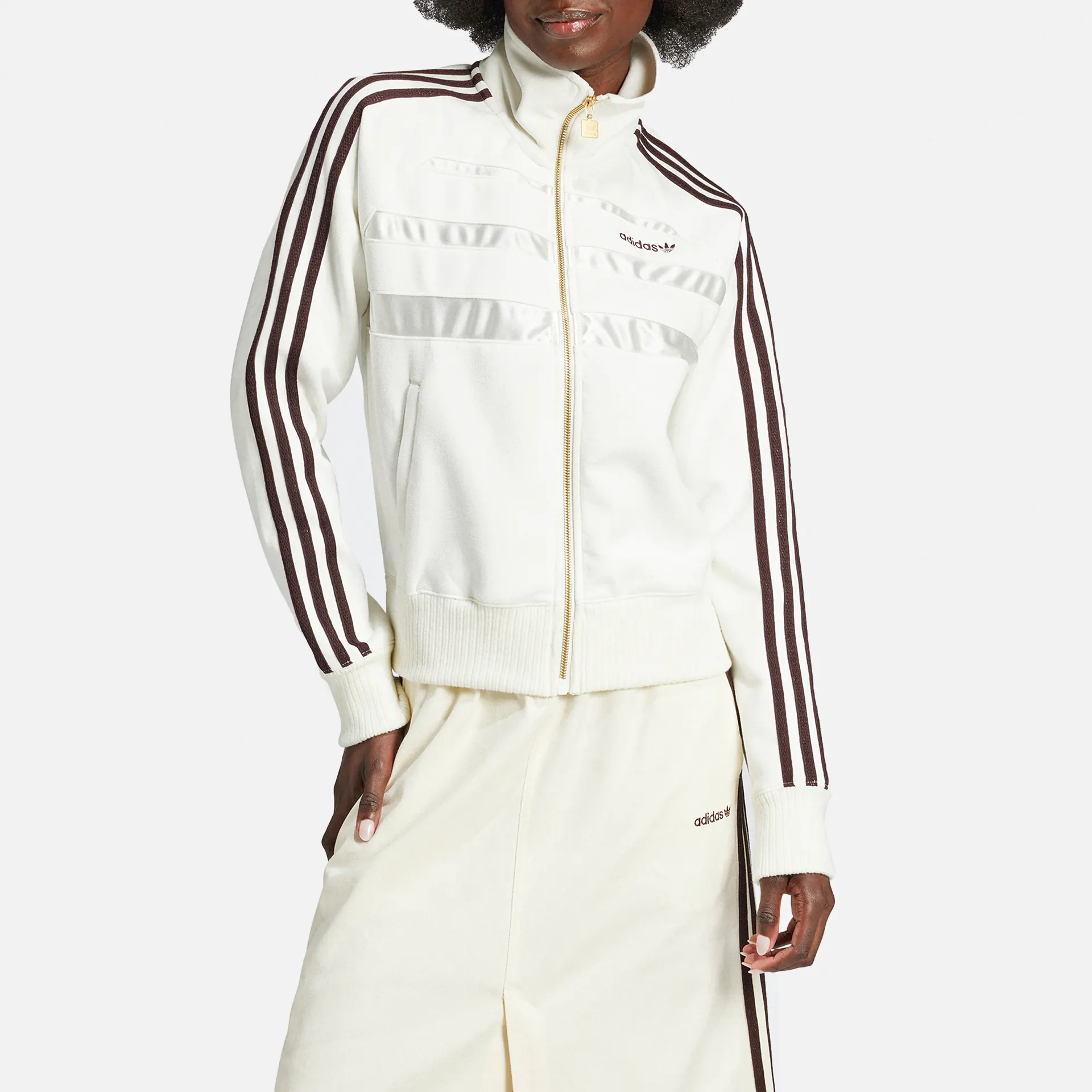 adidas Originals Suede The First Track Jacket Off White