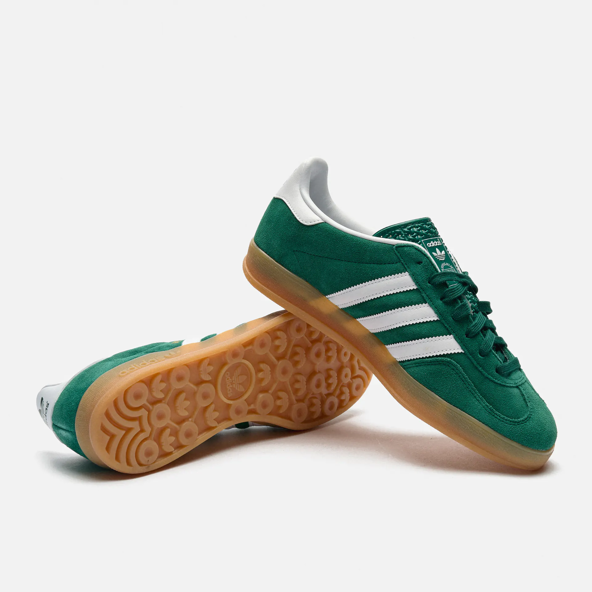 adidas Originals Gazelle Indoor Sneaker Collegiate Green/Footwear White/Gum