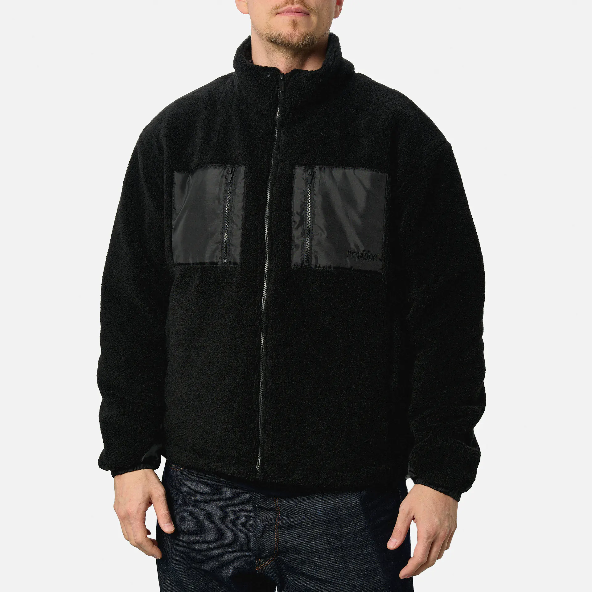 PEGADOR Archer Teddy Jacket Black