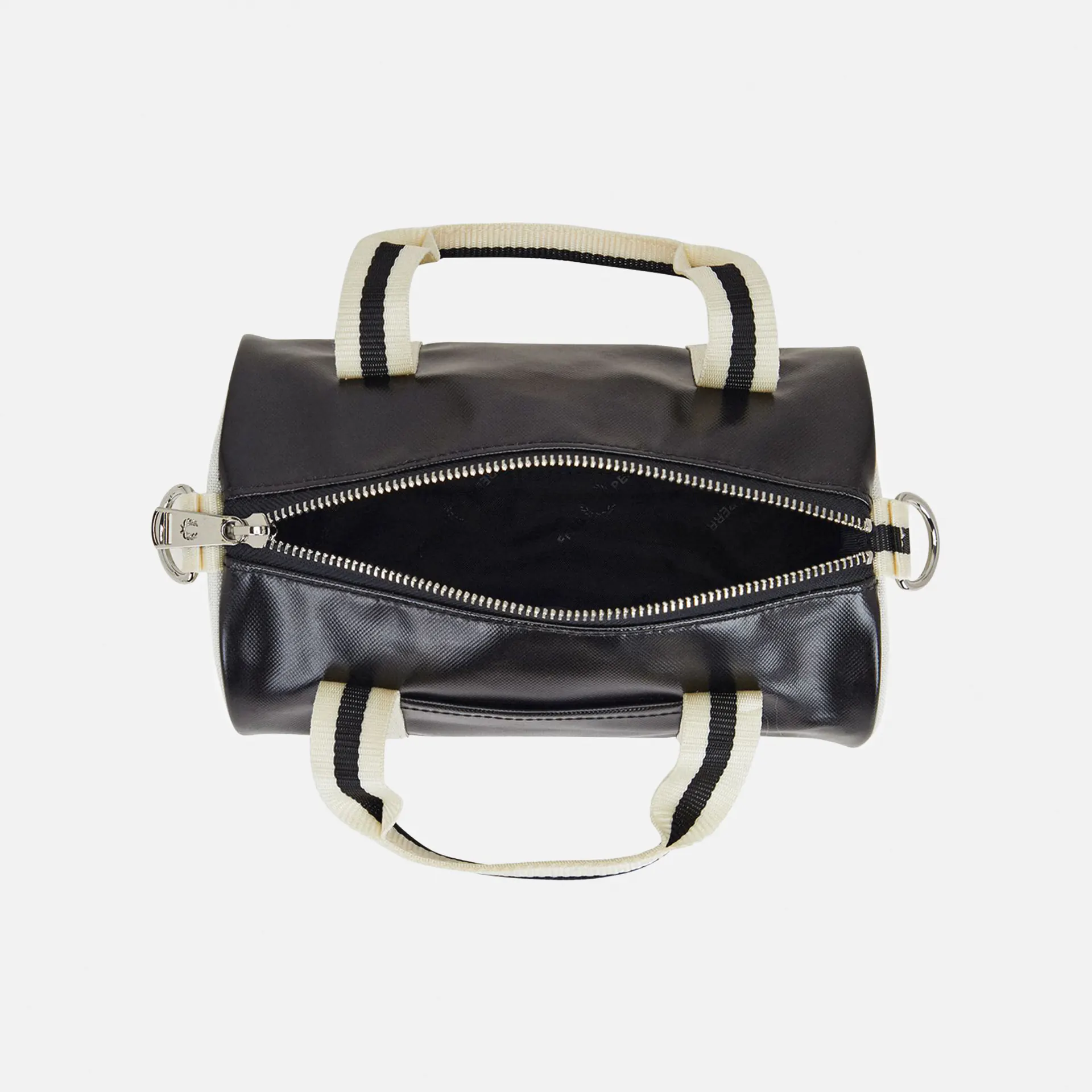 Fred Perry Classic Mini Barrel Bag Black/Ecru