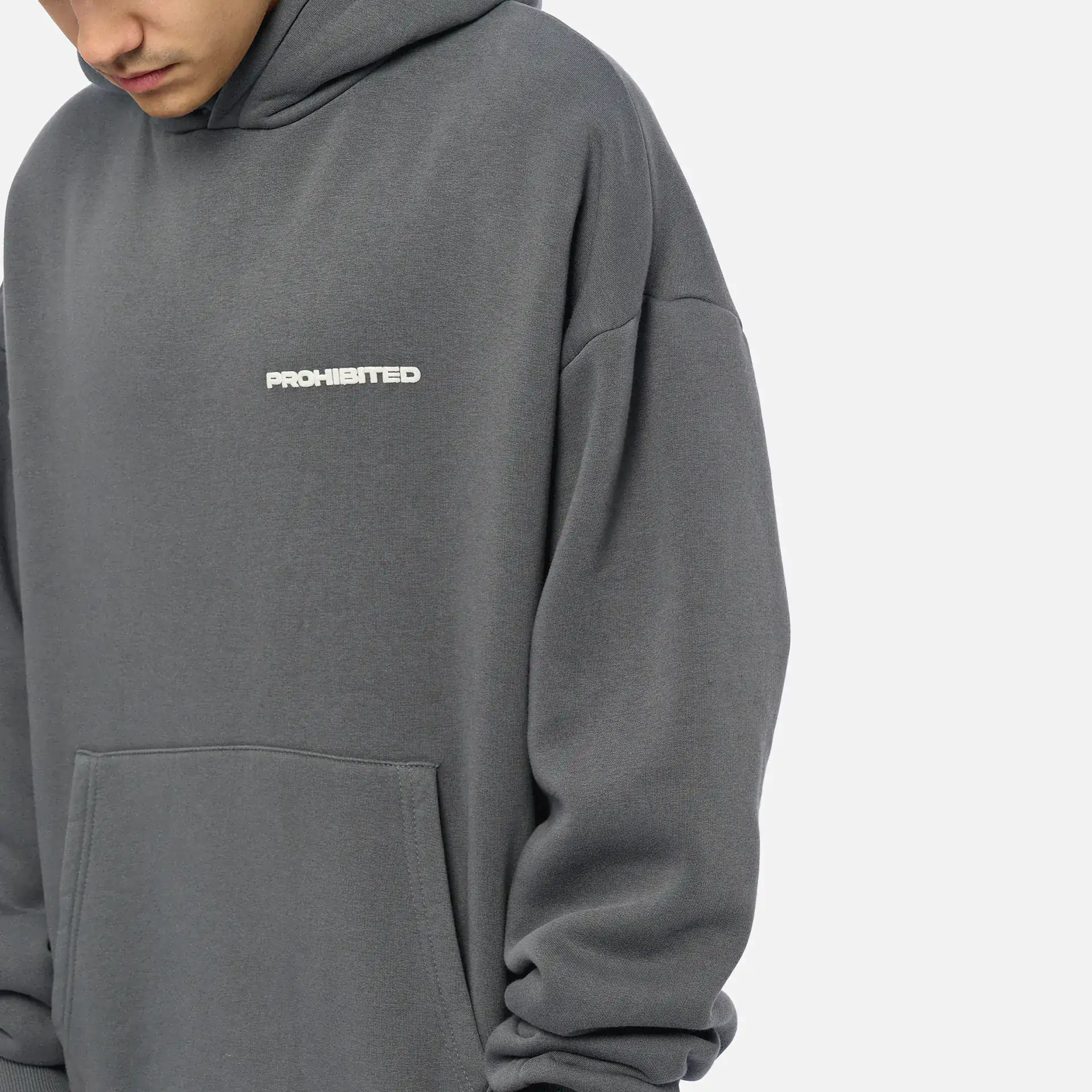 Prohibited 10119 Hoodie 1.0 Grey Stone Washed