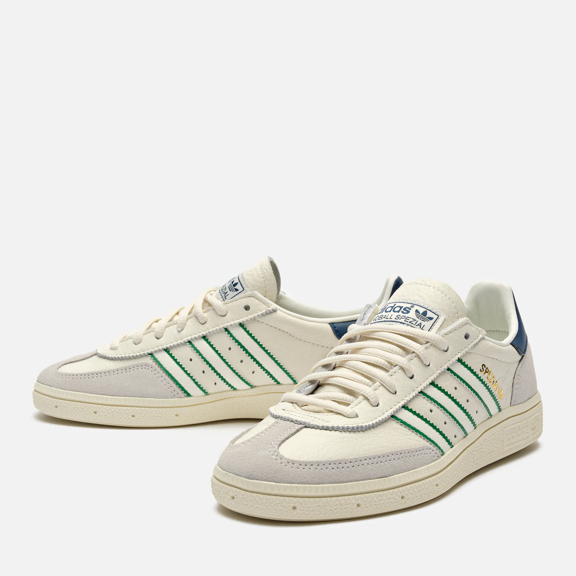 adidas Sneaker Handball Spezial Leather Core White/Green/Night Indigo