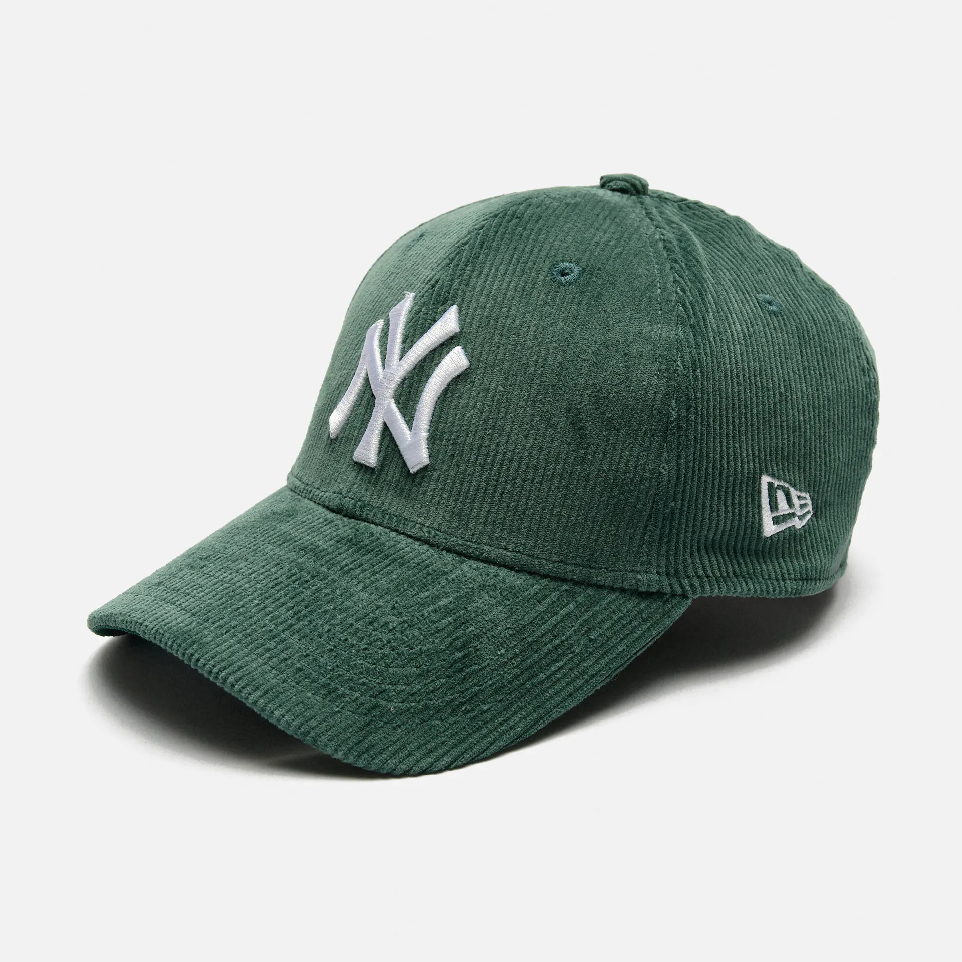 New Era MLB NY Yankees Cord 39Thirty Stretch Fit Cap Dark Green