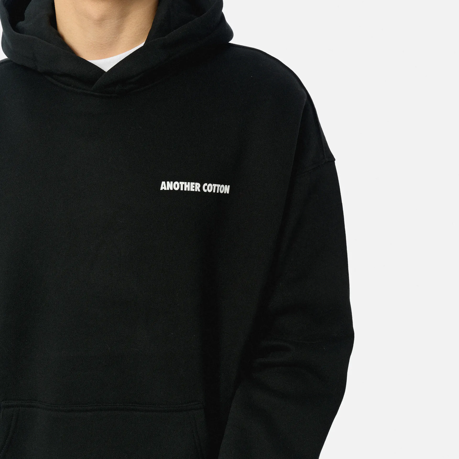 Another Cotton Offline Scribble Oversized Hoodie Black