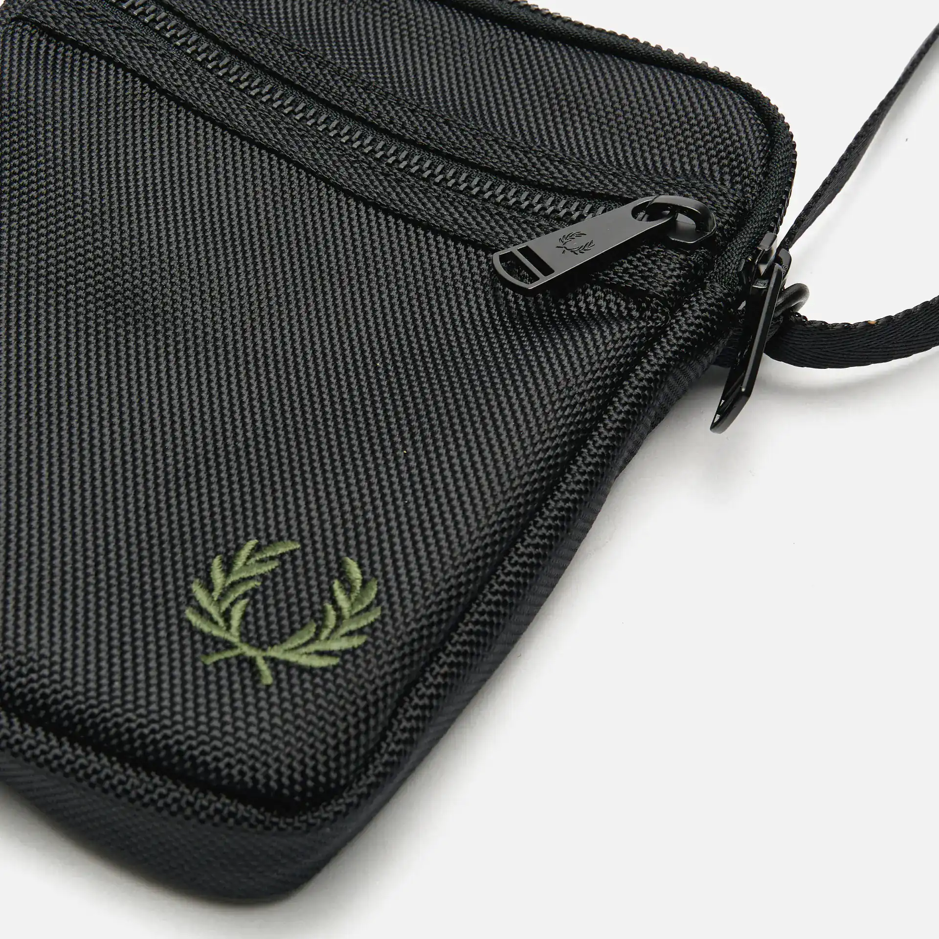 Fred Perry Ballistic Nylon Side Bag Black