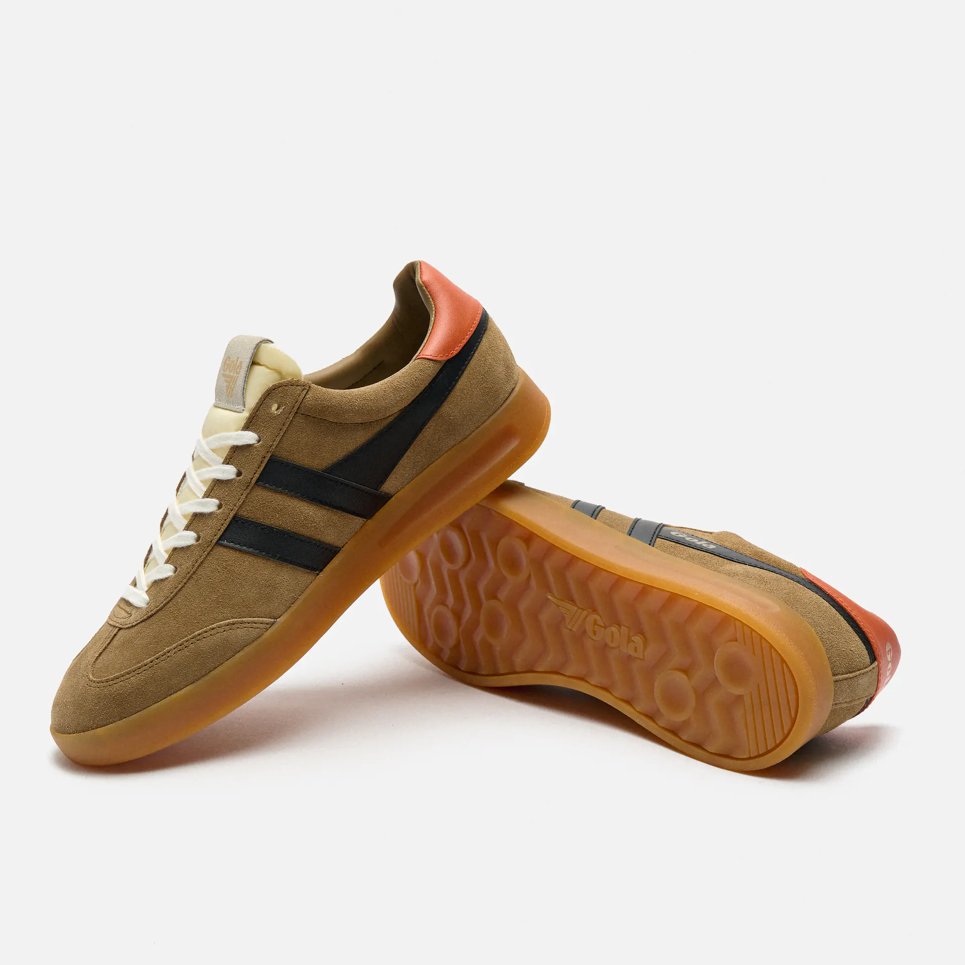 Gola Cyclone Sneaker Tobacco/Black/Moody Orange/Gum