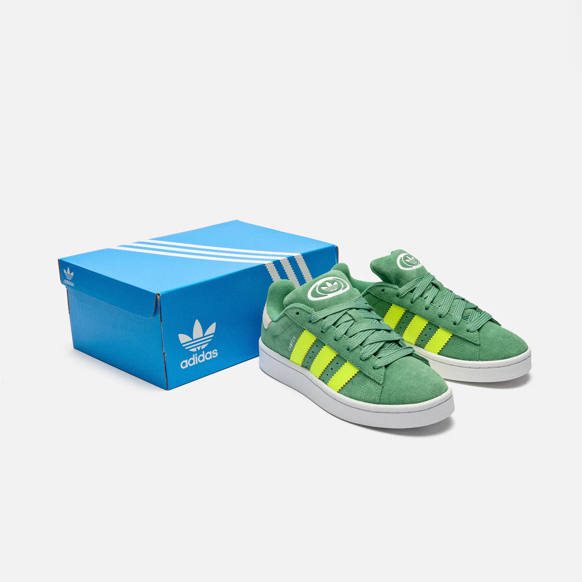 adidas Originals Campus 00s Sneaker J Preloved Green/Solar Yellow/Footwear White