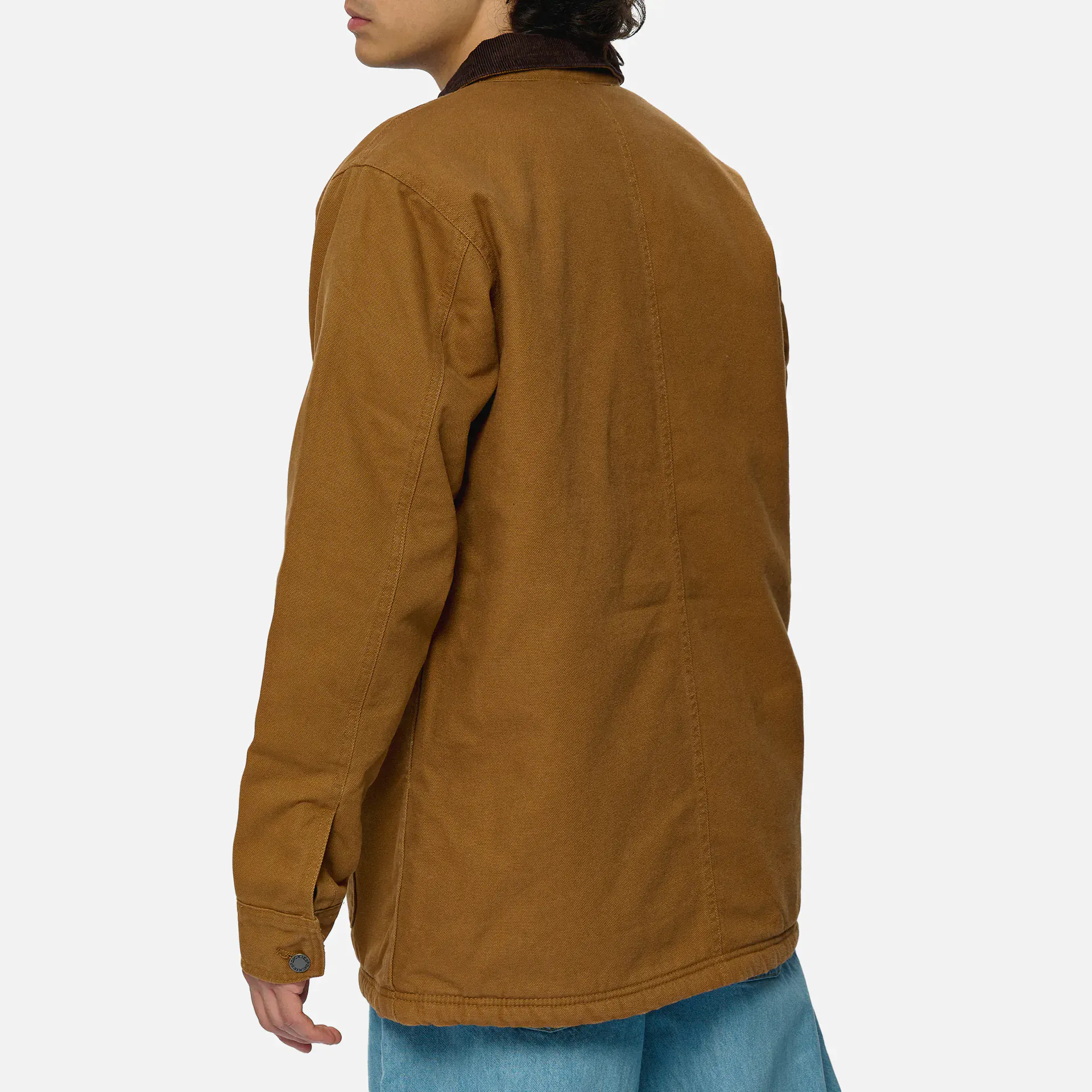 Dickies Duck High Pile Fleece Line Chore Jacket Stonewashed Brown Duck