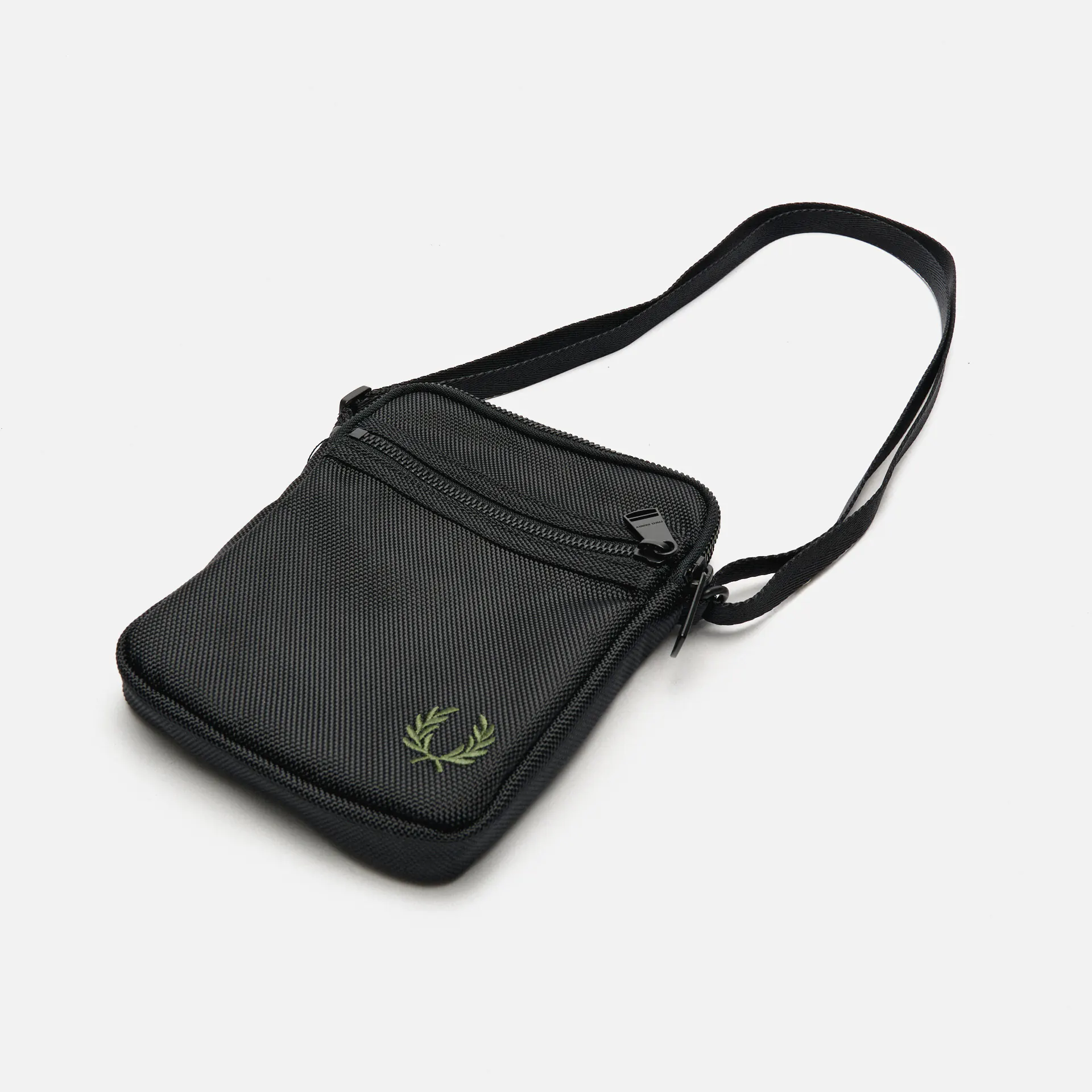 Fred Perry Ballistic Nylon Side Bag Black