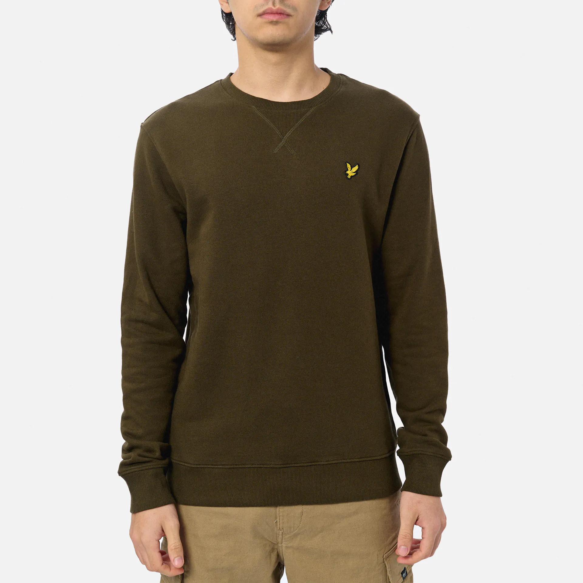 Lyle & Scott Crew Neck Sweatshirt Olive