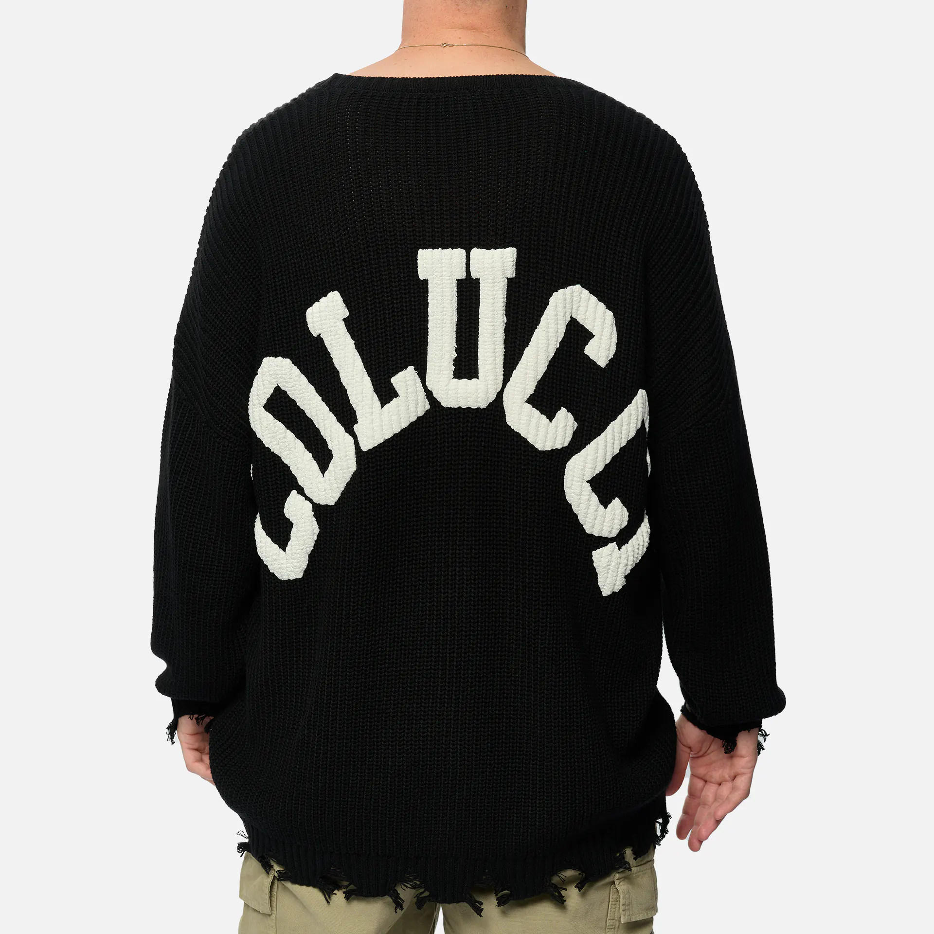 Carlo Colucci Wide Pullover Black