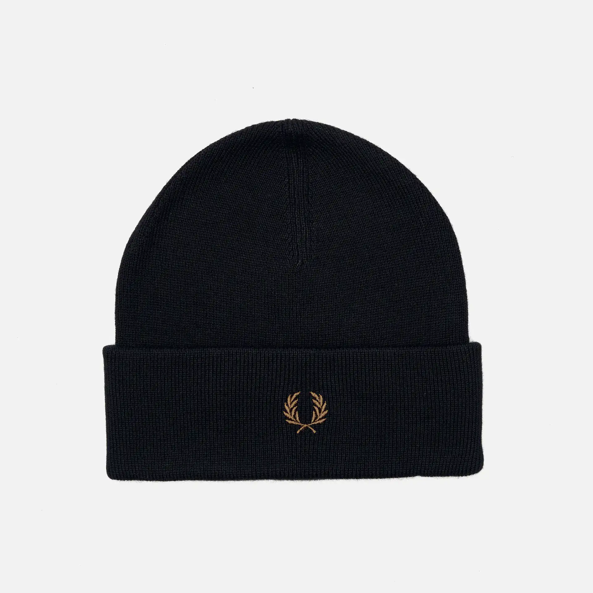 Fred Perry Classic Beanie Navy/Dark Caramel