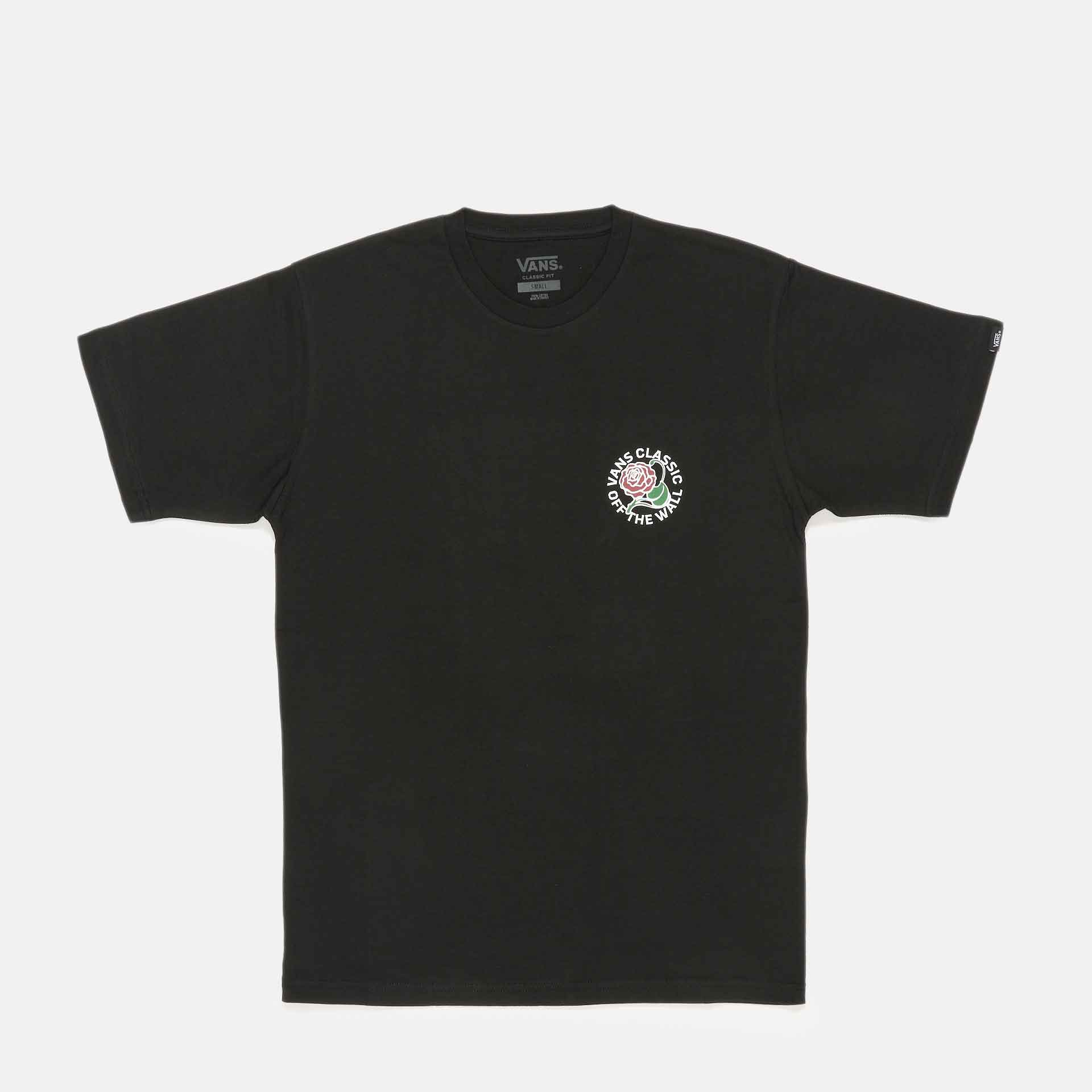 Vans Tried and True Rose T-Shirt Black