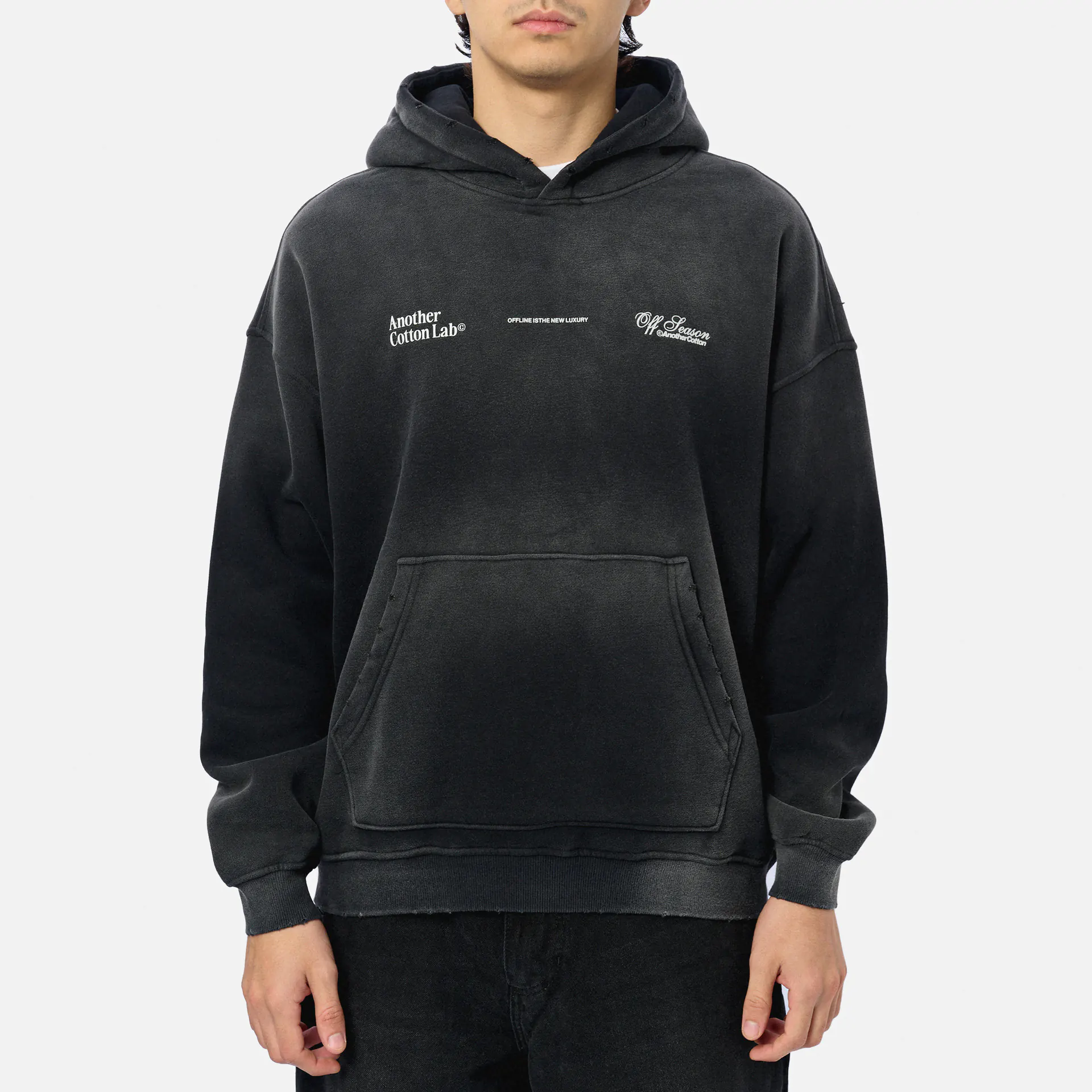 Another Cotton Offline Luxury Oversized Hoodie Black