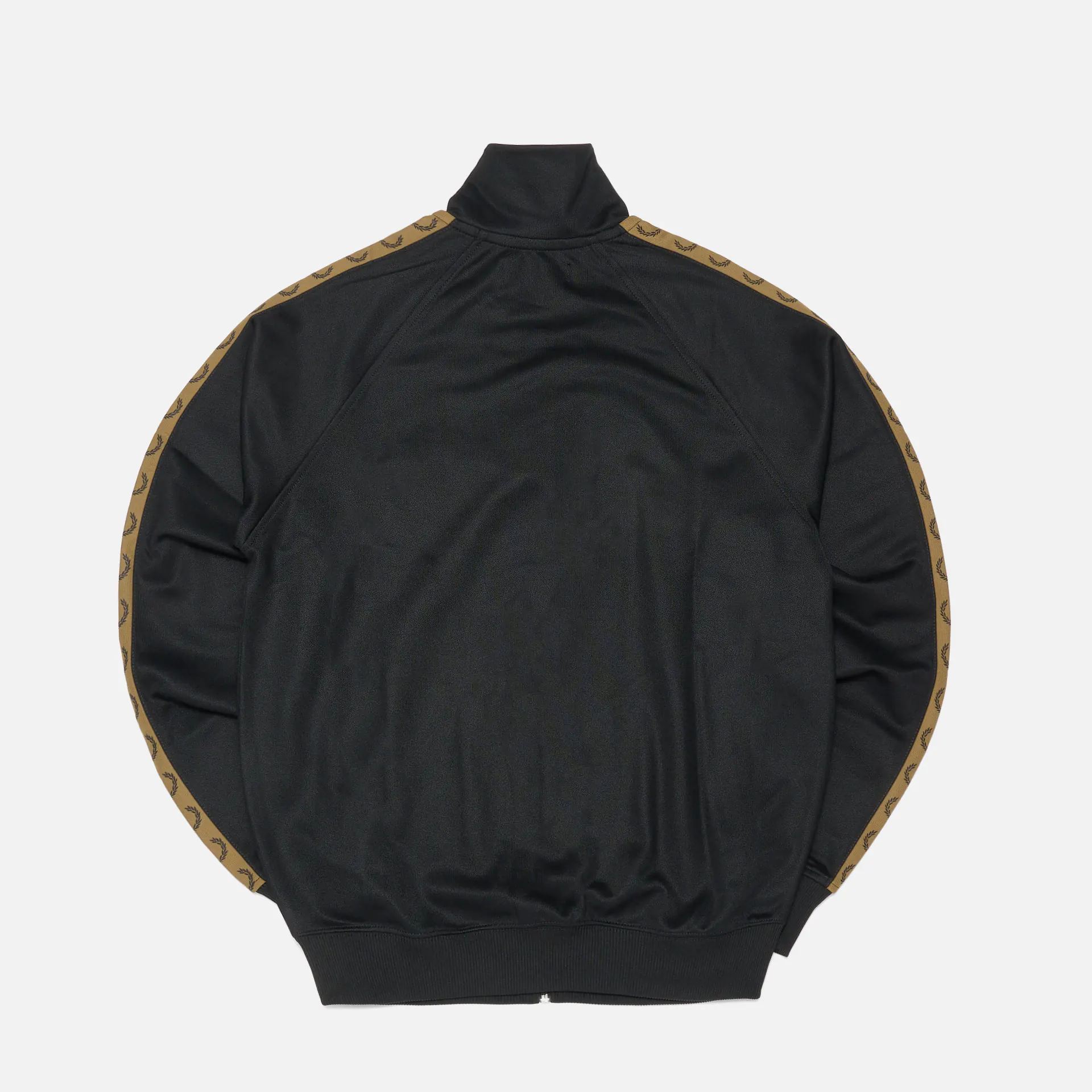 Fred Perry Contrast Taped Track Jacket Black/Shaded Stone
