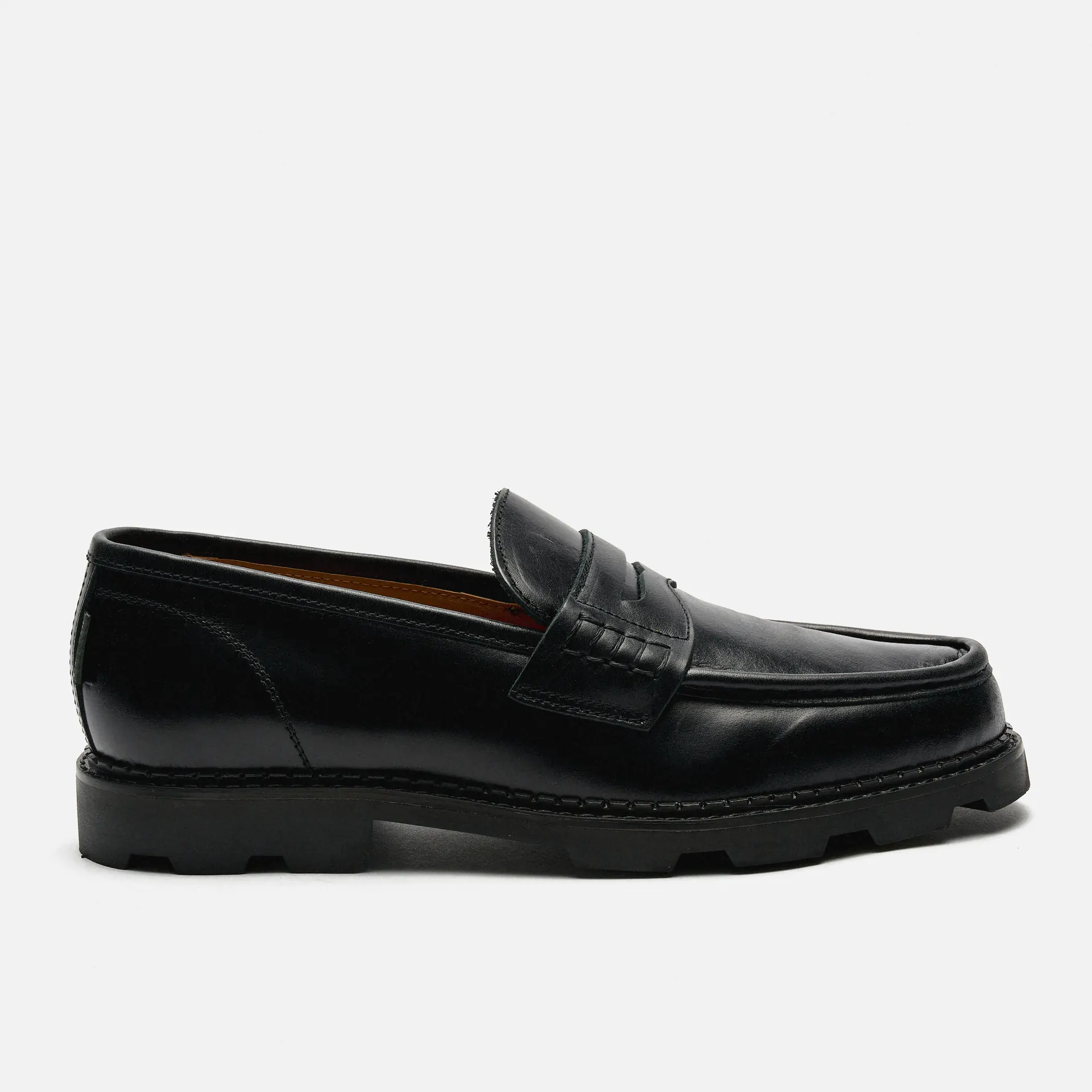 POMPEII Modena Leather Loafer Black