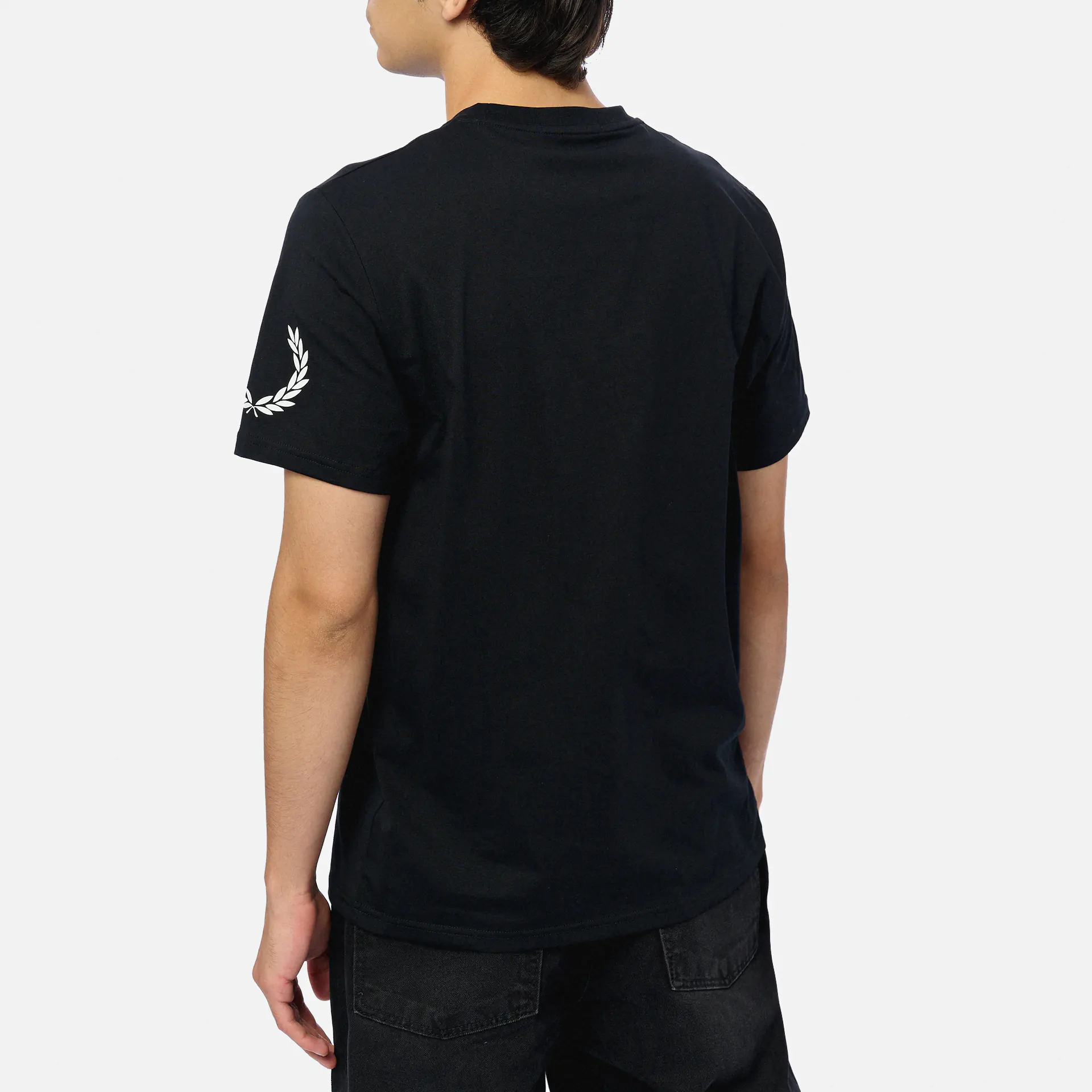 Fred Perry Double Branded Graphic T-Shirt Black