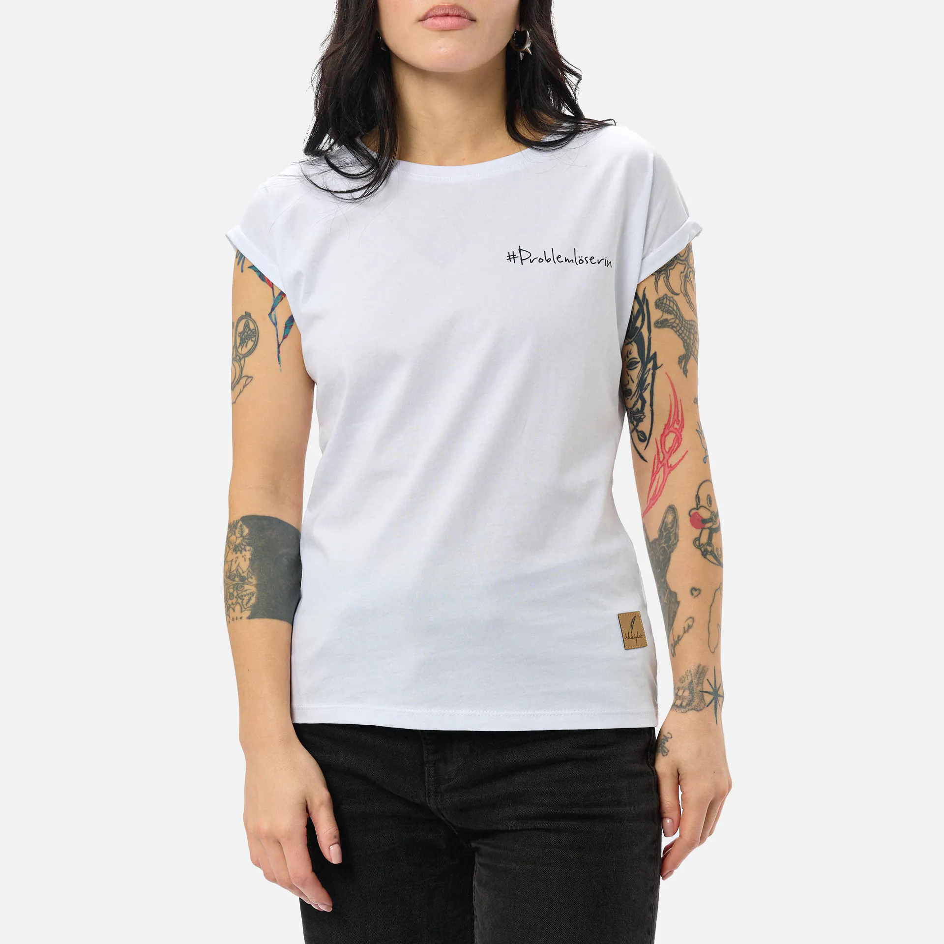 Kleinigkeit Görls Normalfit T-Shirt Problemlöserin White