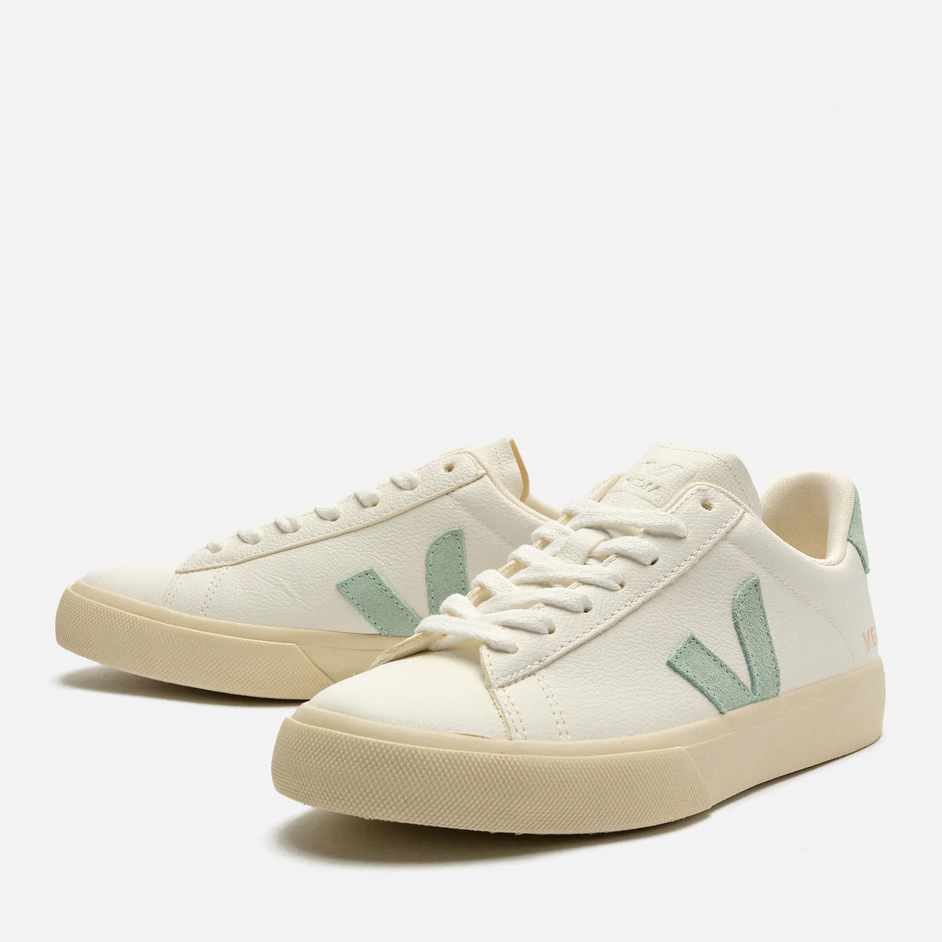 Veja Campo Chromefree Leather Extra White/Matcha