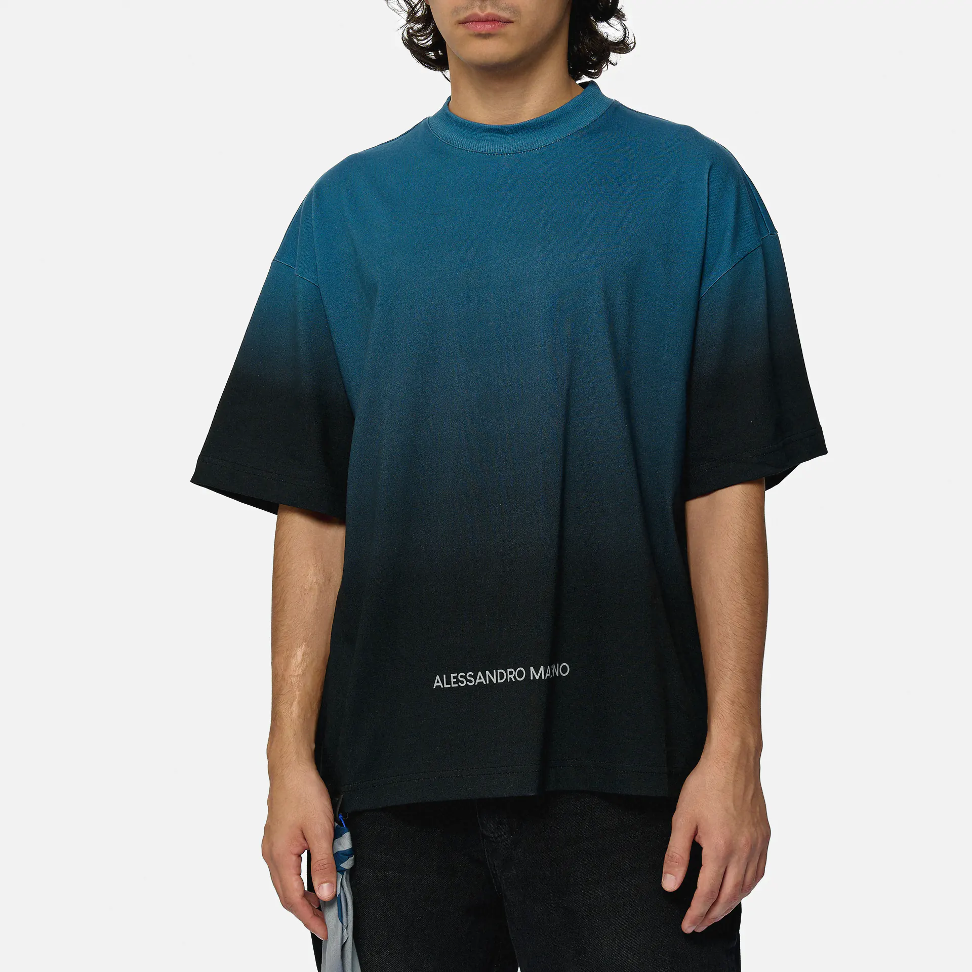 Alessandro Magno Fashion T-Shirt Petrol Blue