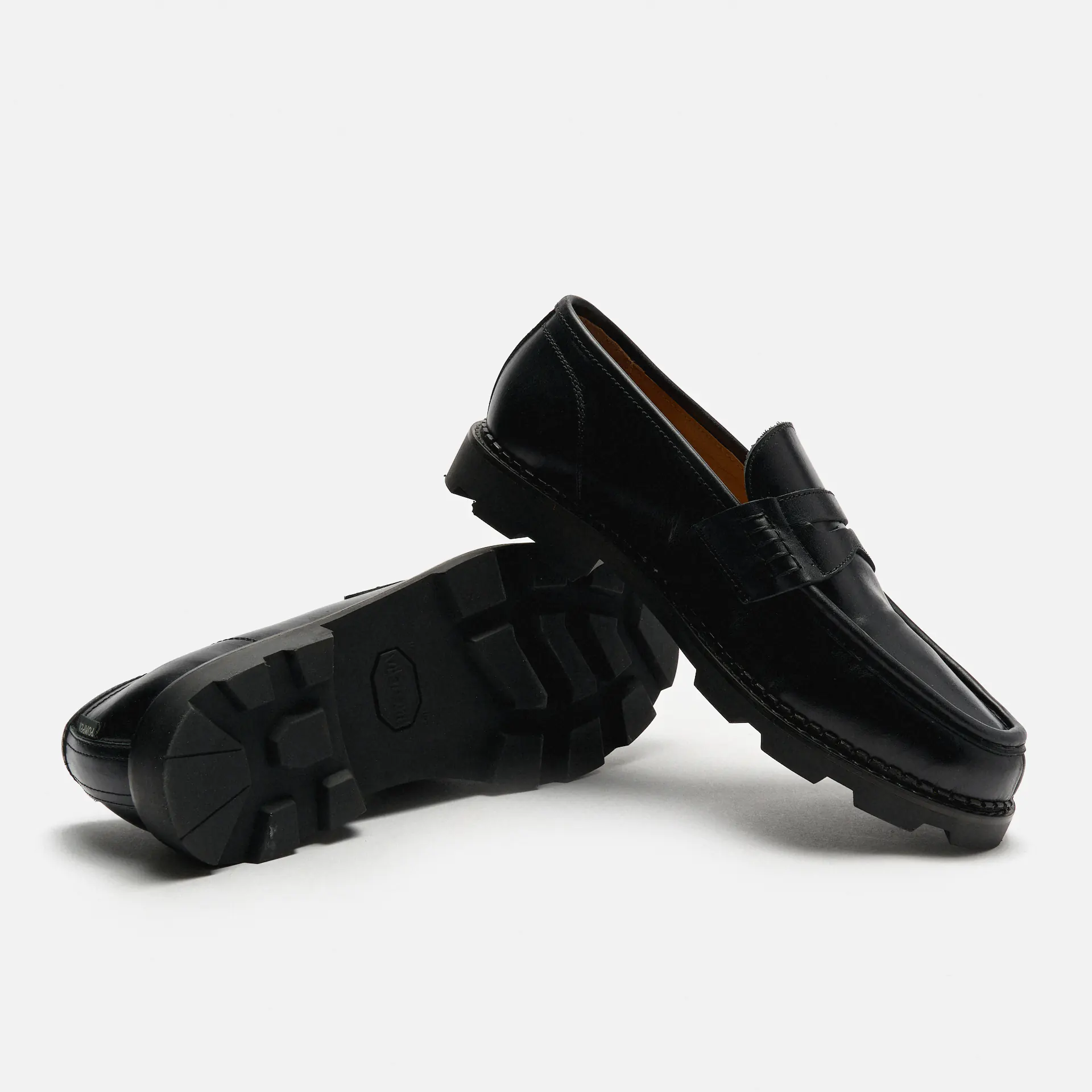 POMPEII Modena Leather Loafer Black