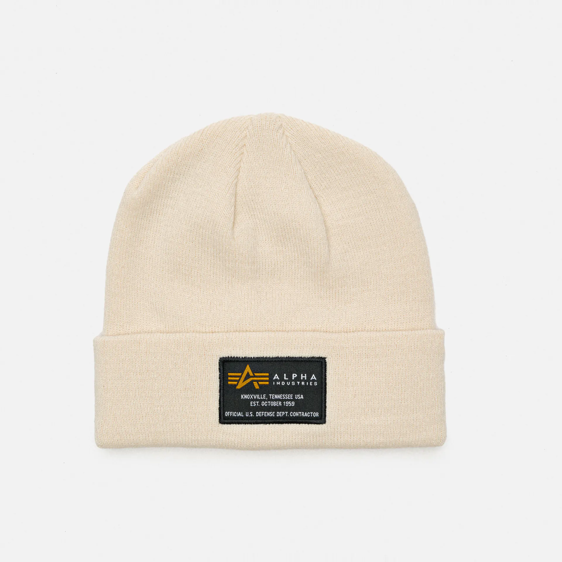 Alpha Industries Crew Beanie White