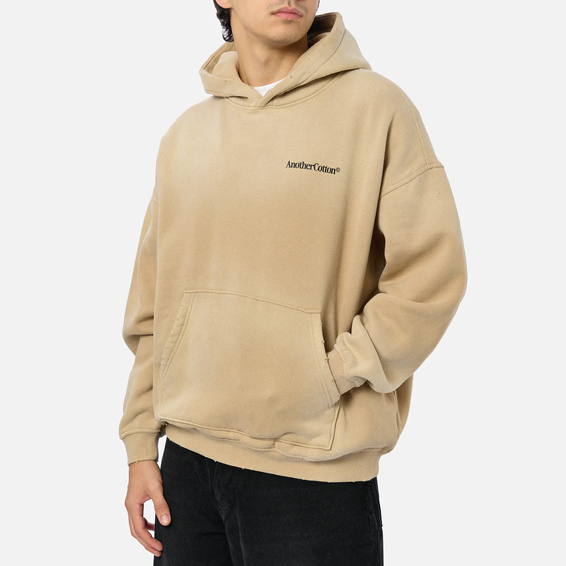 Another Cotton More Espresso Oversized Hoodie Beige