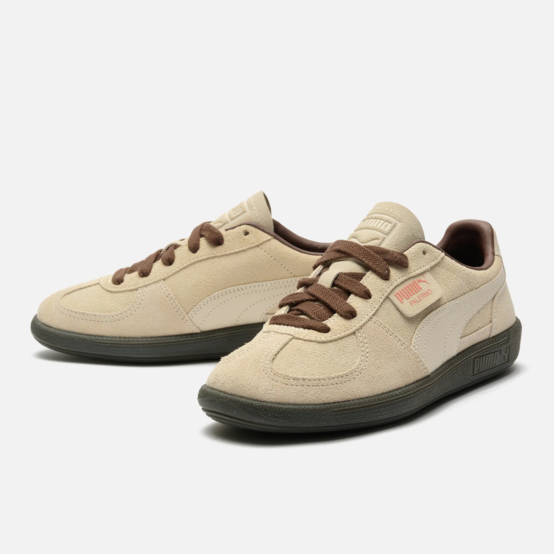 PUMA Palermo Sneaker Alpine Snow-Espresso Brown