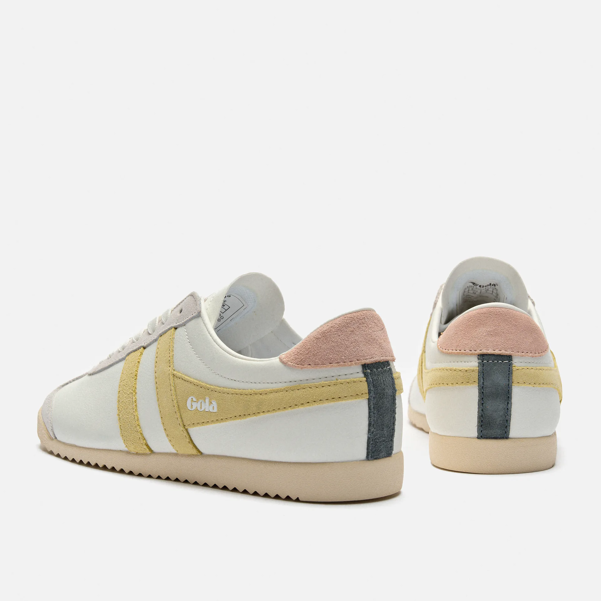 Gola Bullet Pure Sneaker White/Lemon/Pearl Pink