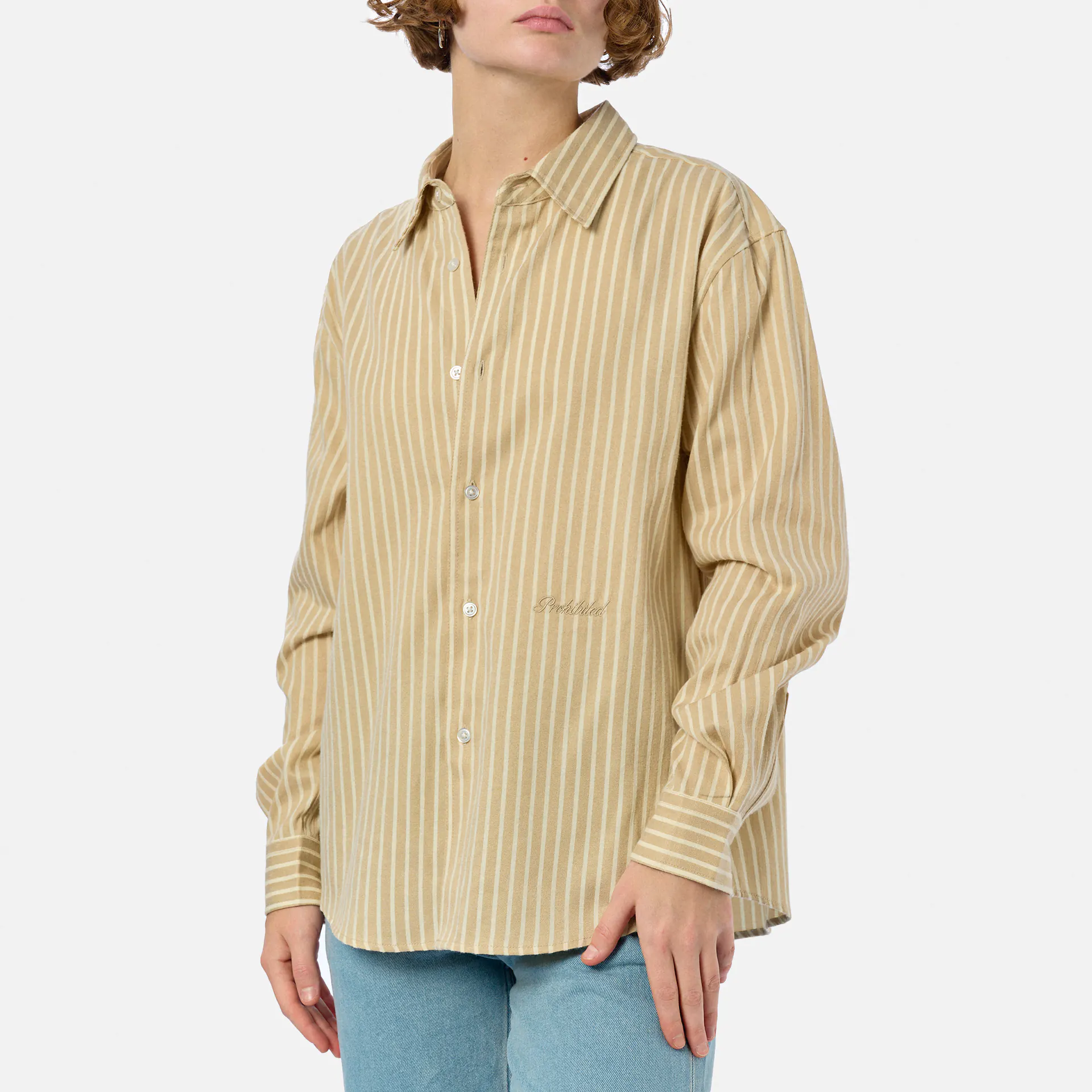 Prohibited Oxford Dress Shirt Cream